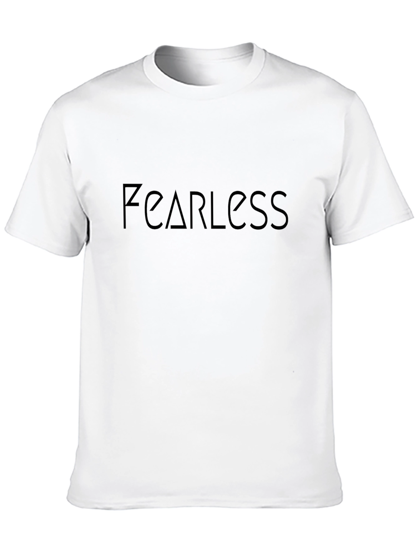 Fearless Graphic Tee - Solid Black Comfort
