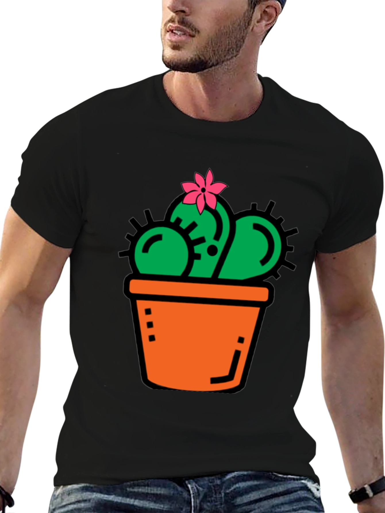 Cactus T-Shirt - Cute Potted Plant Graphic Tee