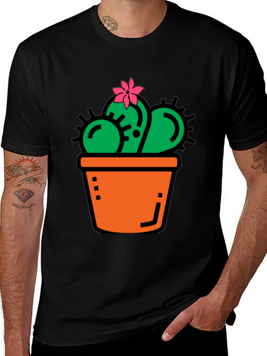 Cactus T-Shirt - Cute Potted Plant Graphic Tee
