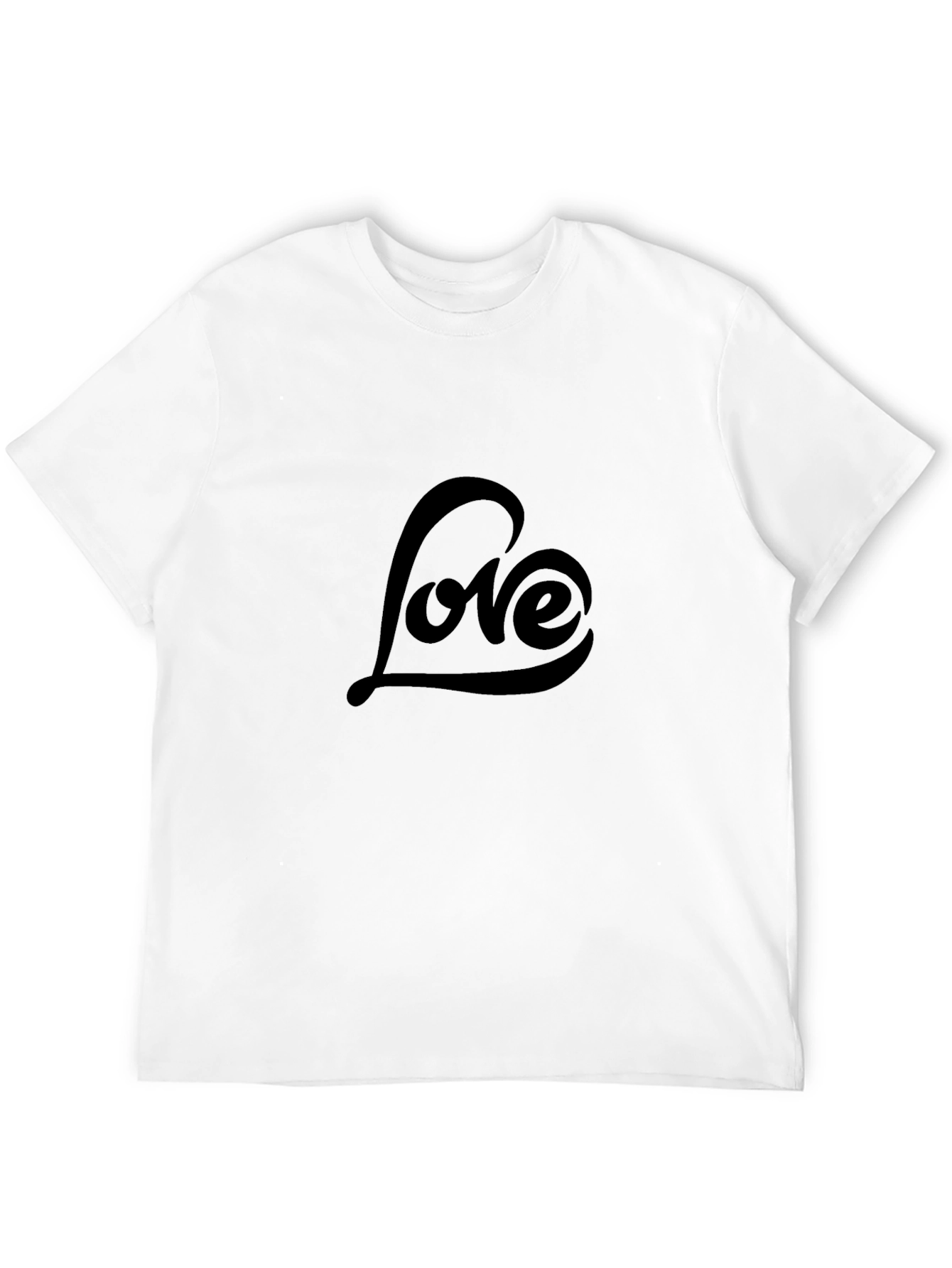 Love Script Graphic Black T-Shirt