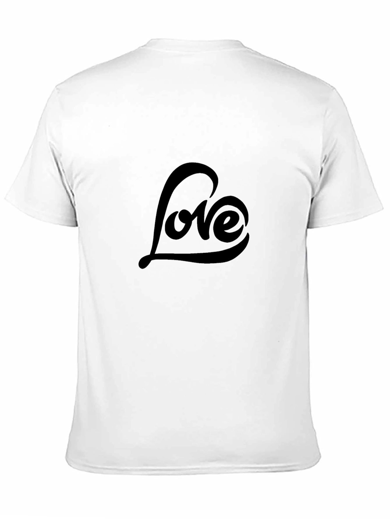 Love Script Graphic Black T-Shirt