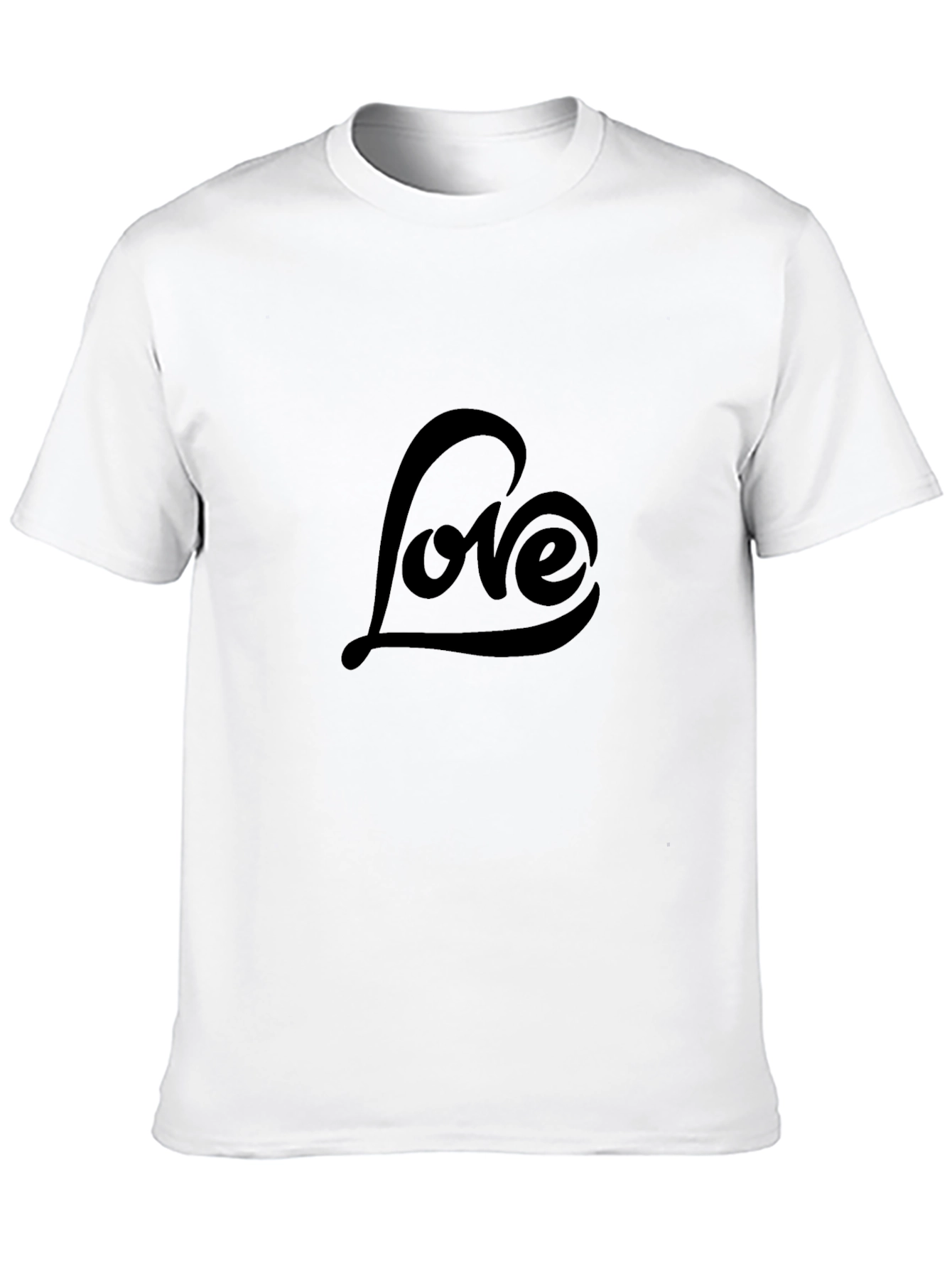 Love Script Graphic Black T-Shirt