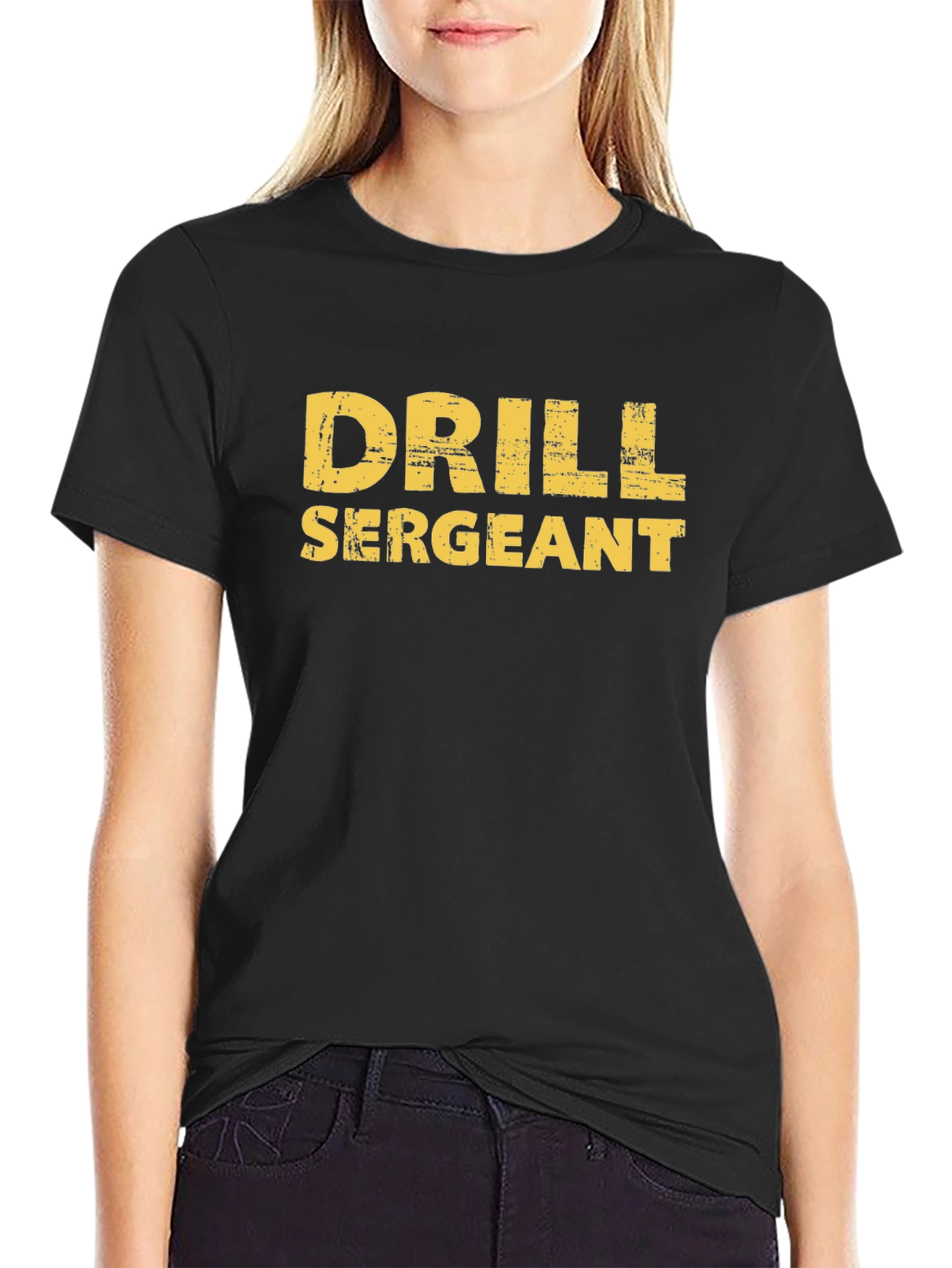 Drill Sergeant Graphic T-Shirt - Black