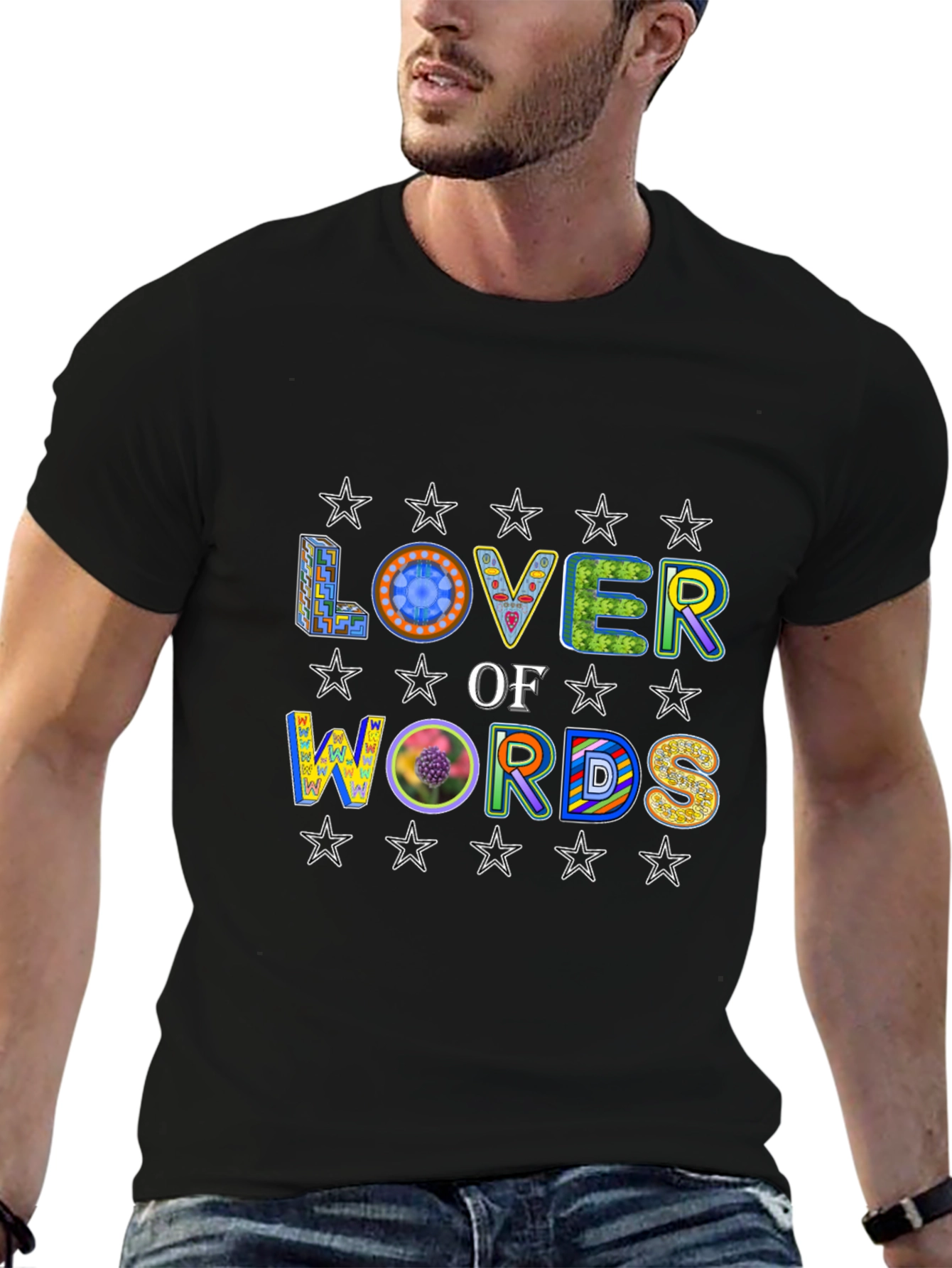 Lover of Words Graphic Print Tee