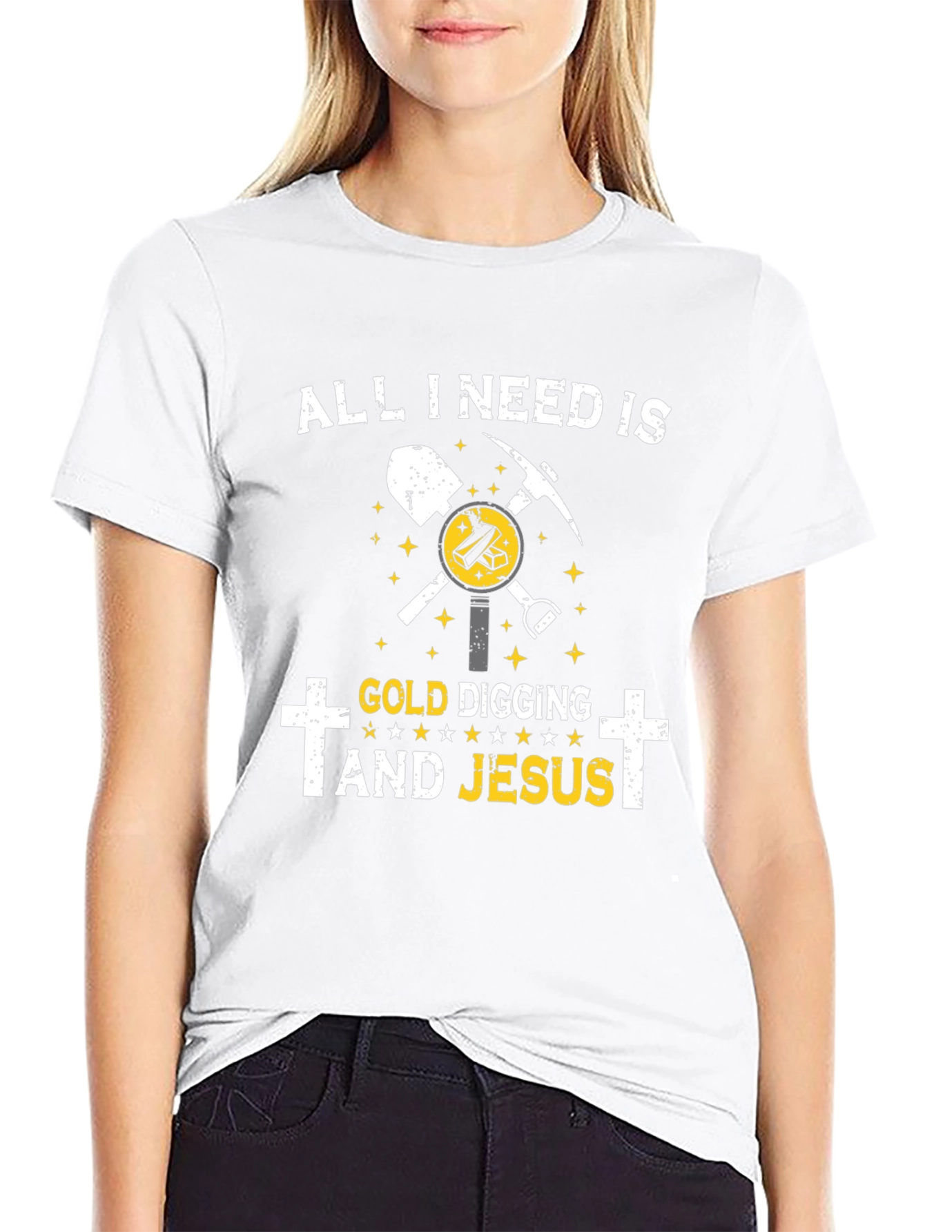 Gold Digging & Jesus T-Shirt - Faith Based Apparel