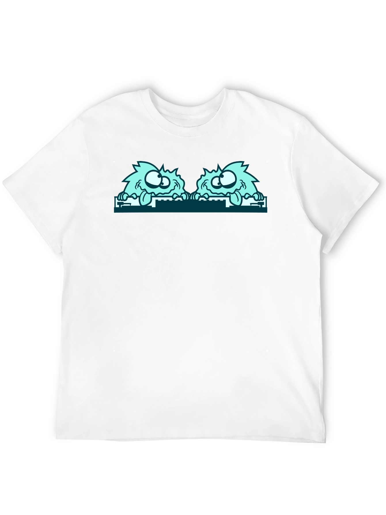 Monster Peekaboo Graphic Tee - Black