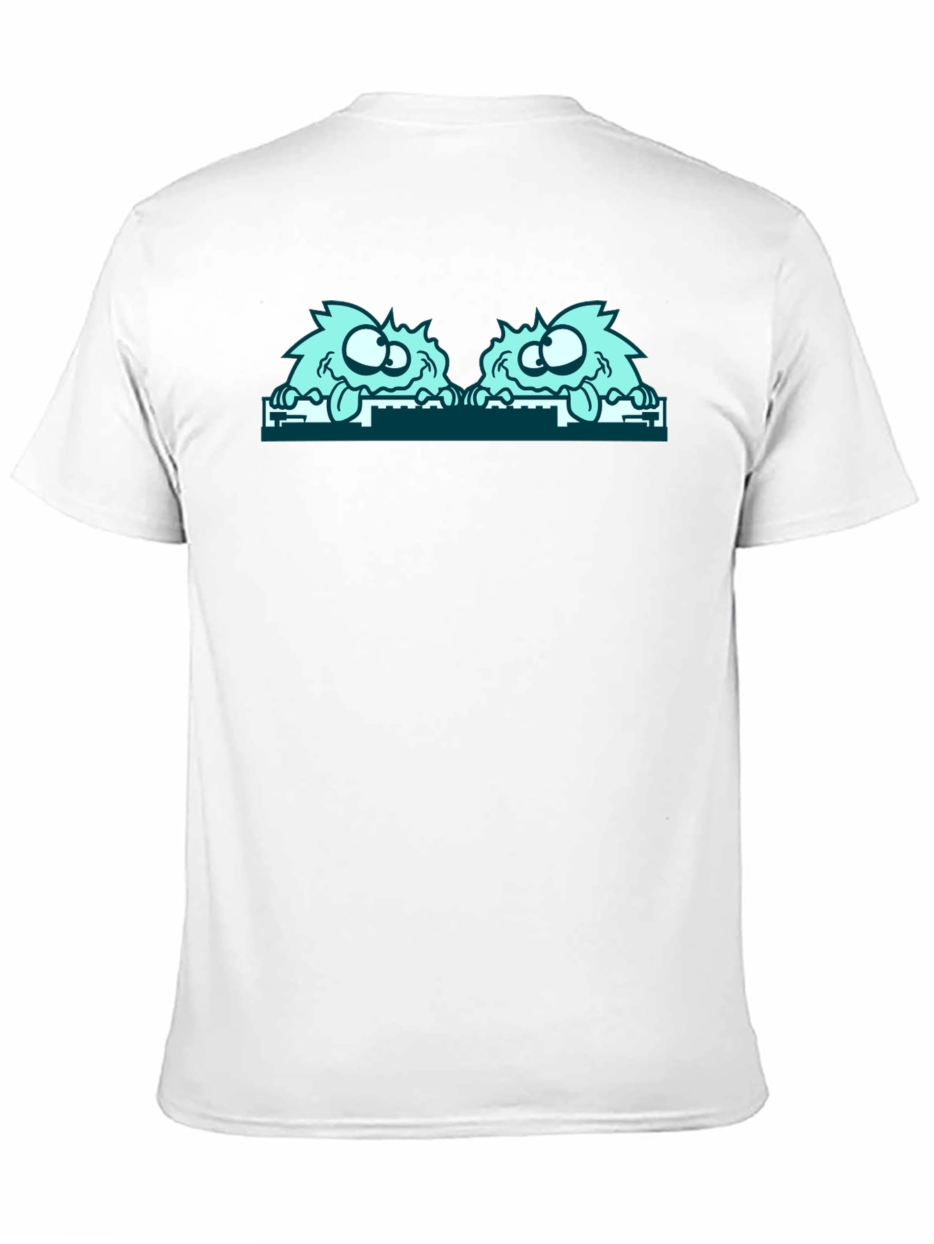 Monster Peekaboo Graphic Tee - Black