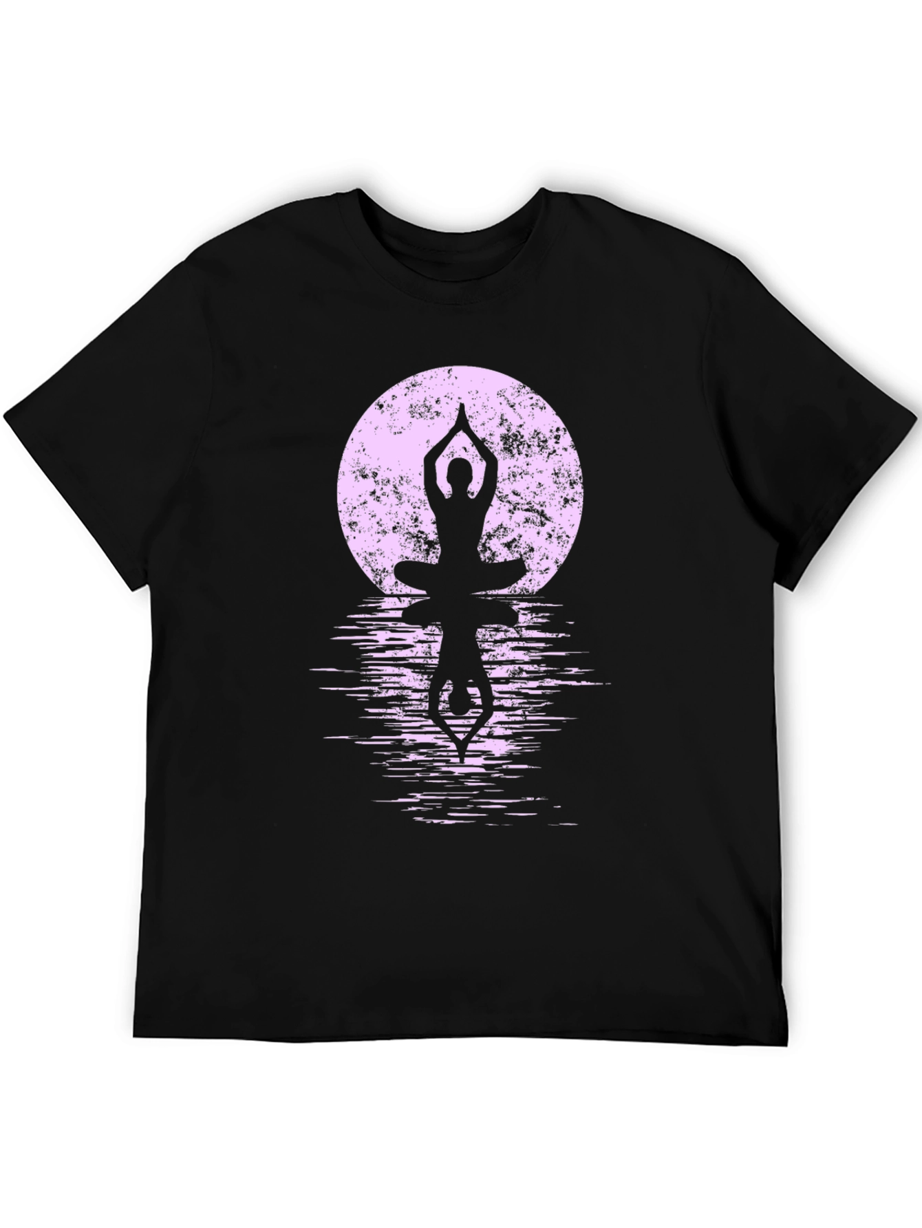 Yoga Moon Silhouette T-Shirt - Zen Meditation Tee