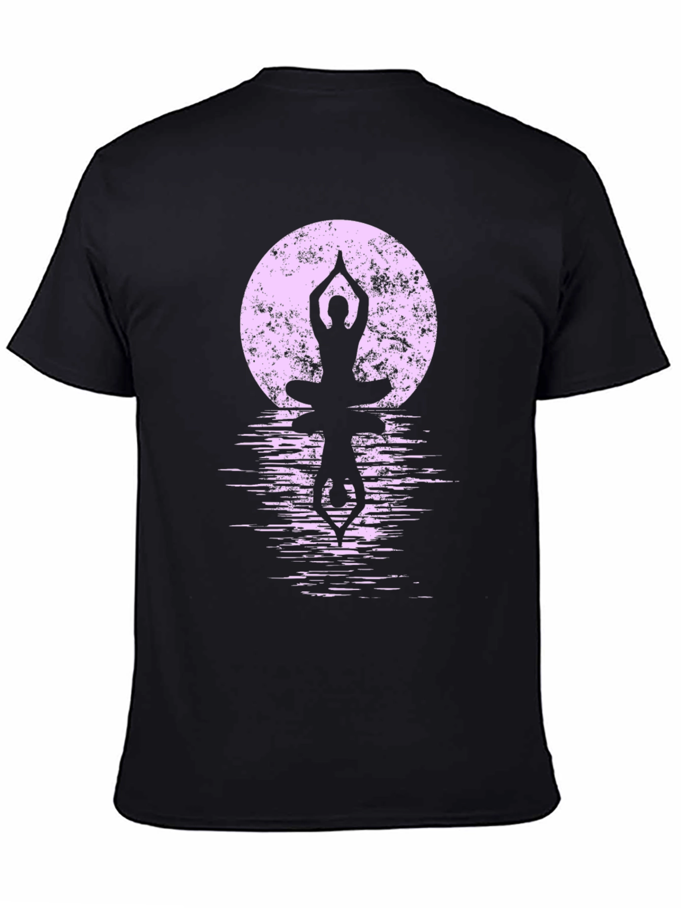 Yoga Moon Silhouette T-Shirt - Zen Meditation Tee