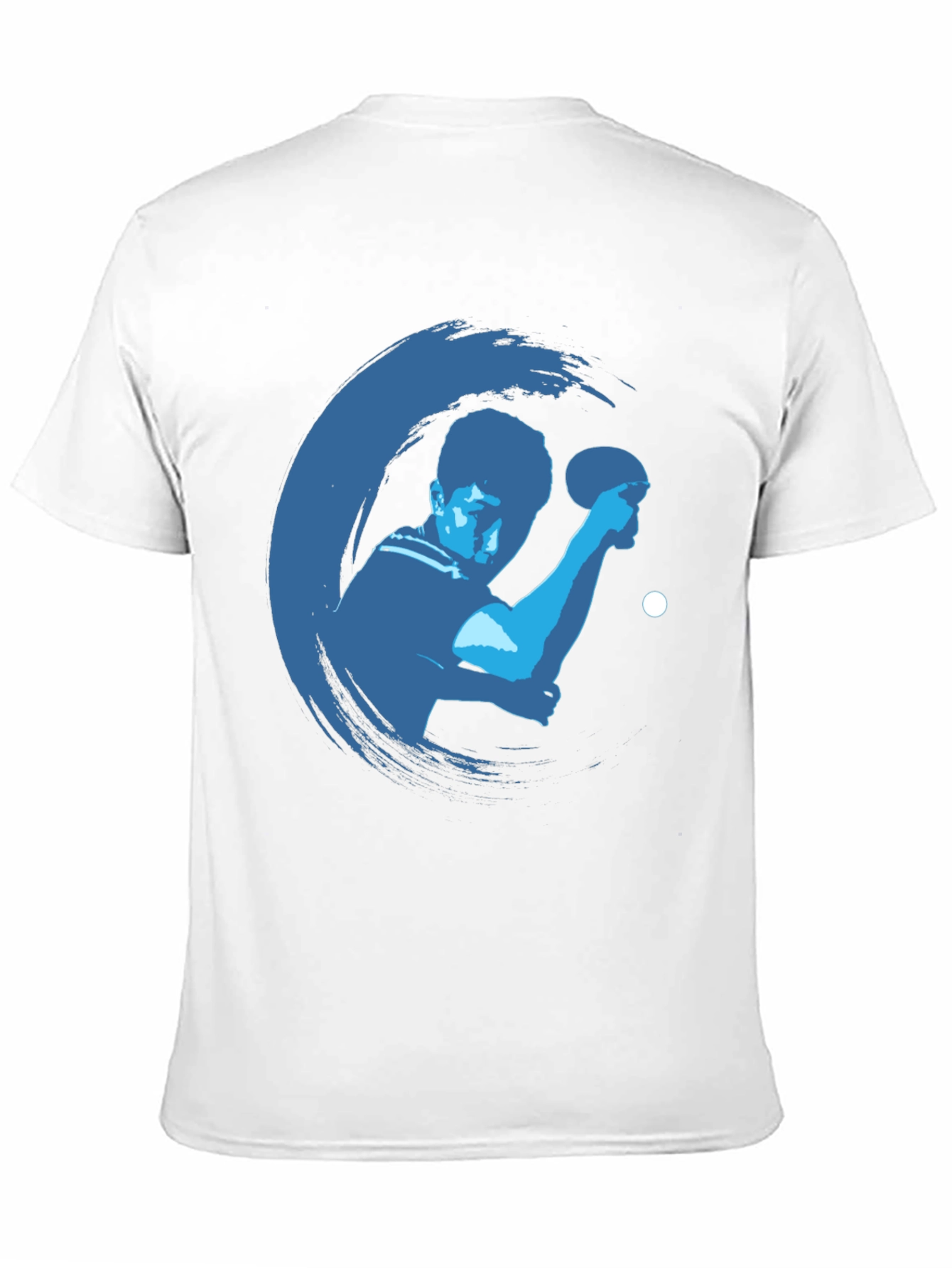 Table Tennis Graphic Tee - Black Cotton Shirt