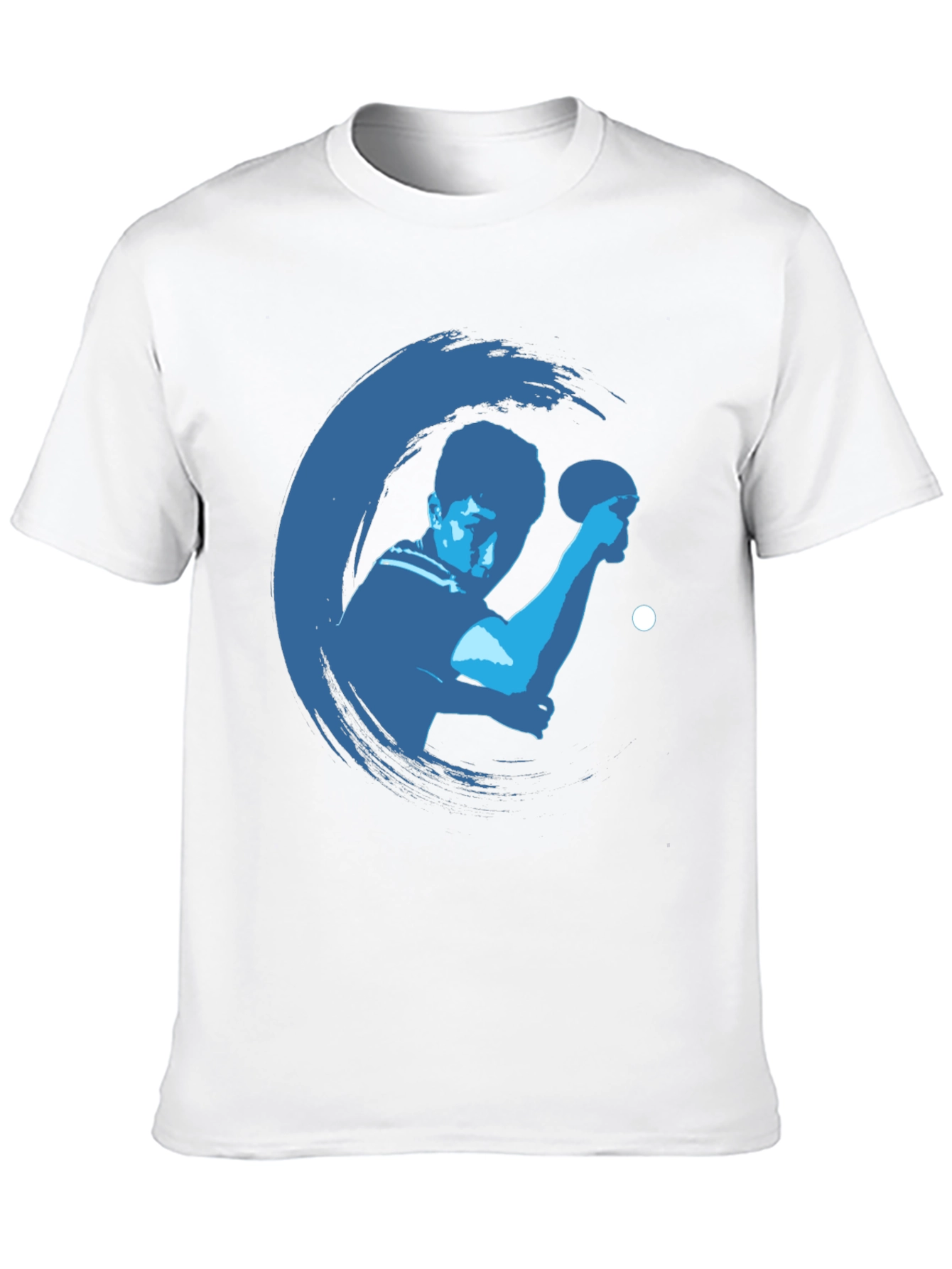 Table Tennis Graphic Tee - Black Cotton Shirt