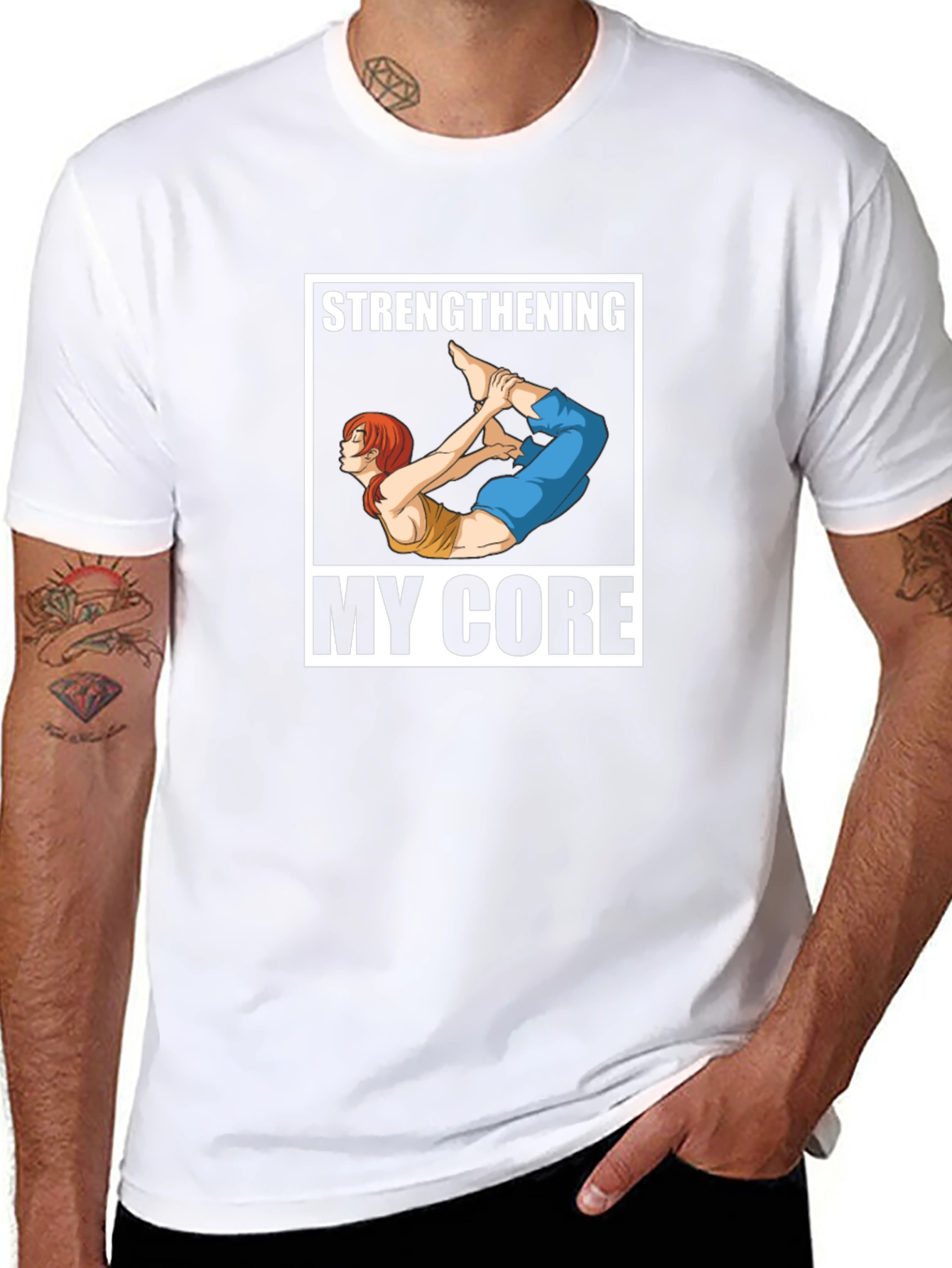 Strengthening My Core Yoga T-Shirt
