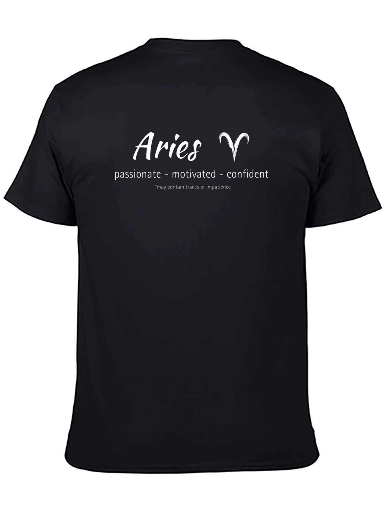 Aries Zodiac Black Graphic Tee