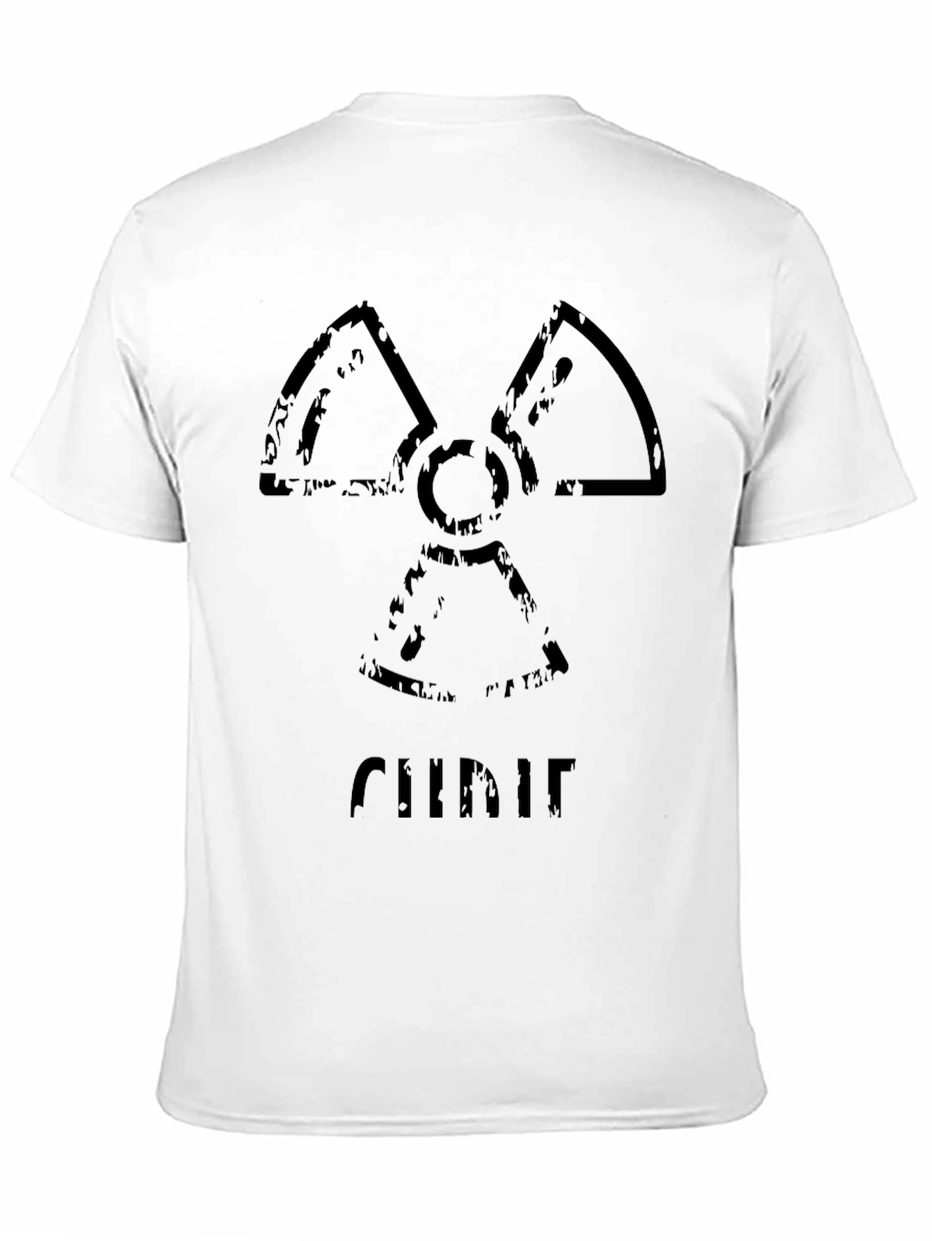 Curie Radiation Symbol Black T-Shirt