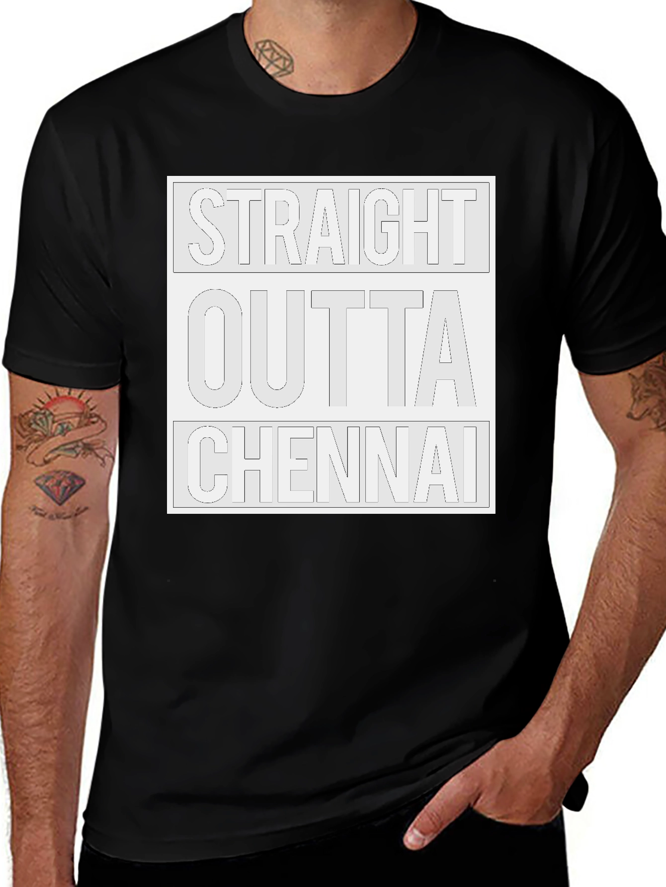 Straight Outta Chennai Graphic T-Shirt