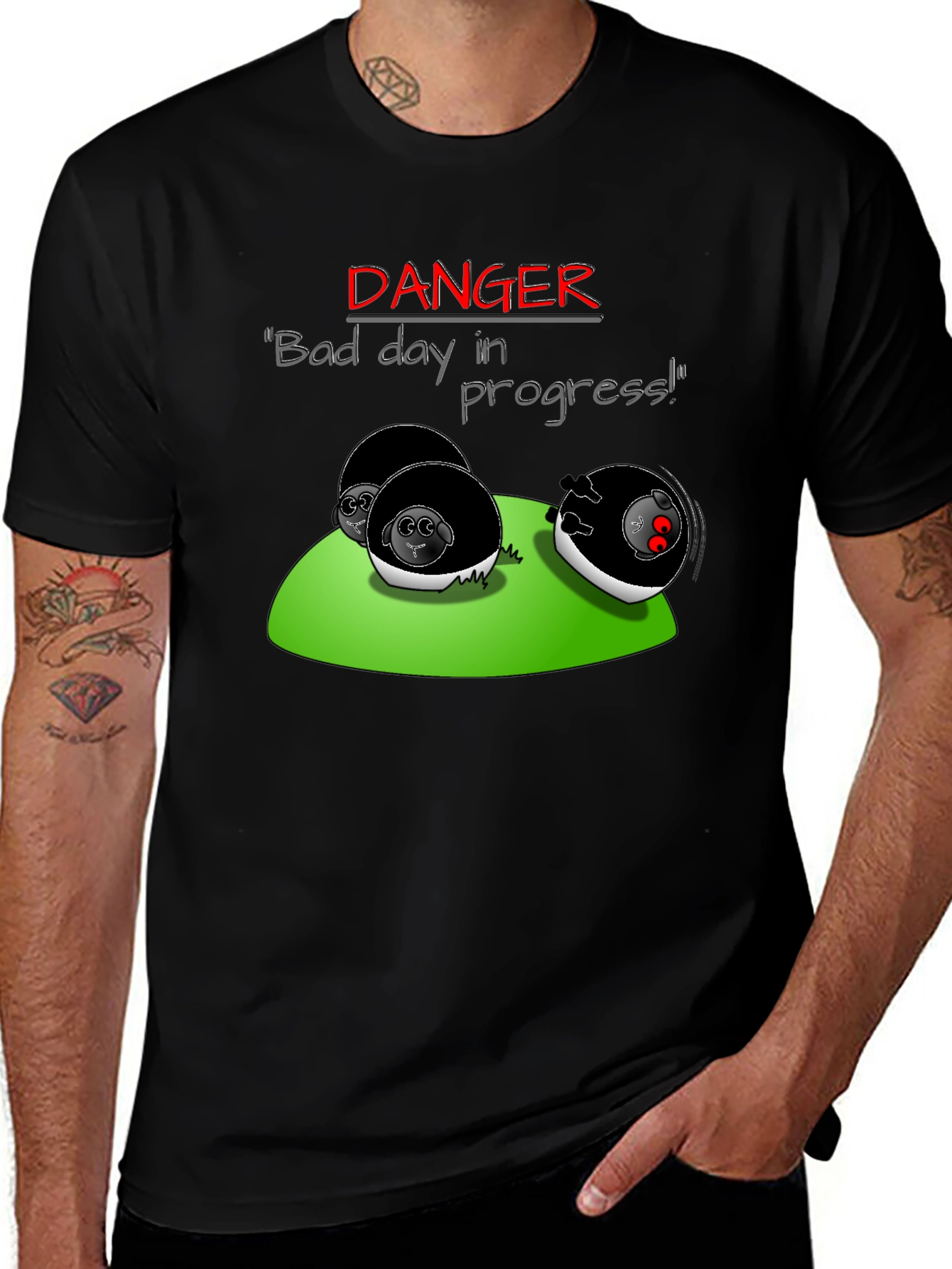 Danger Bad Day in Progress T-Shirt