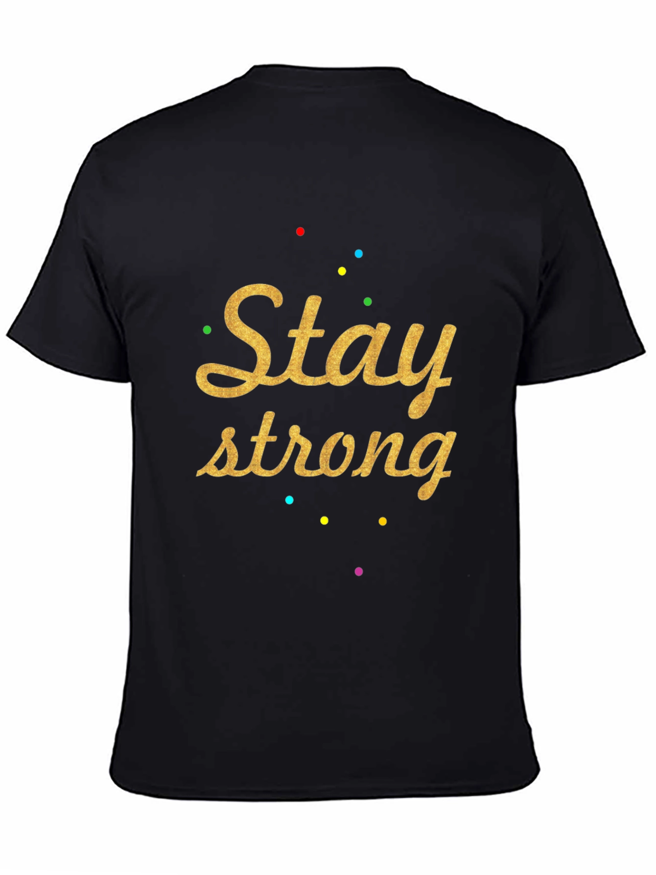 Stay Strong Graphic Tee - Trendy Black T-Shirt