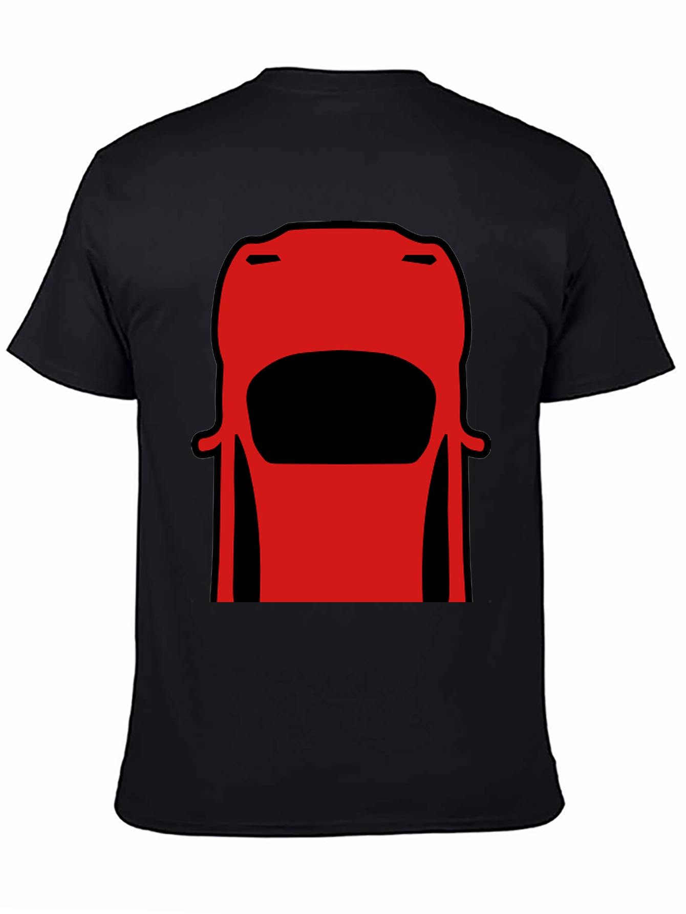 Retro Car Graphic Tee - Black Cotton