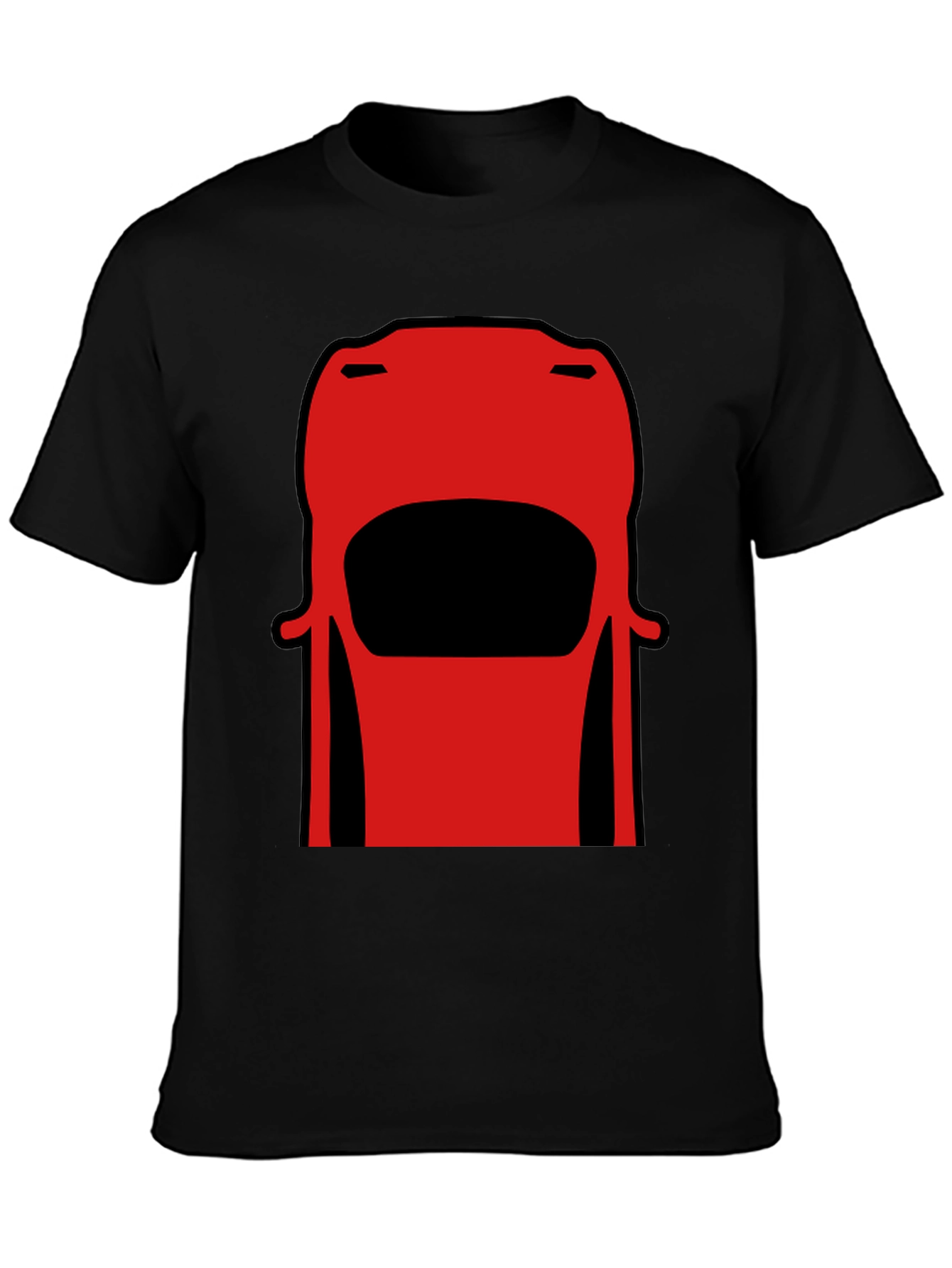 Retro Car Graphic Tee - Black Cotton