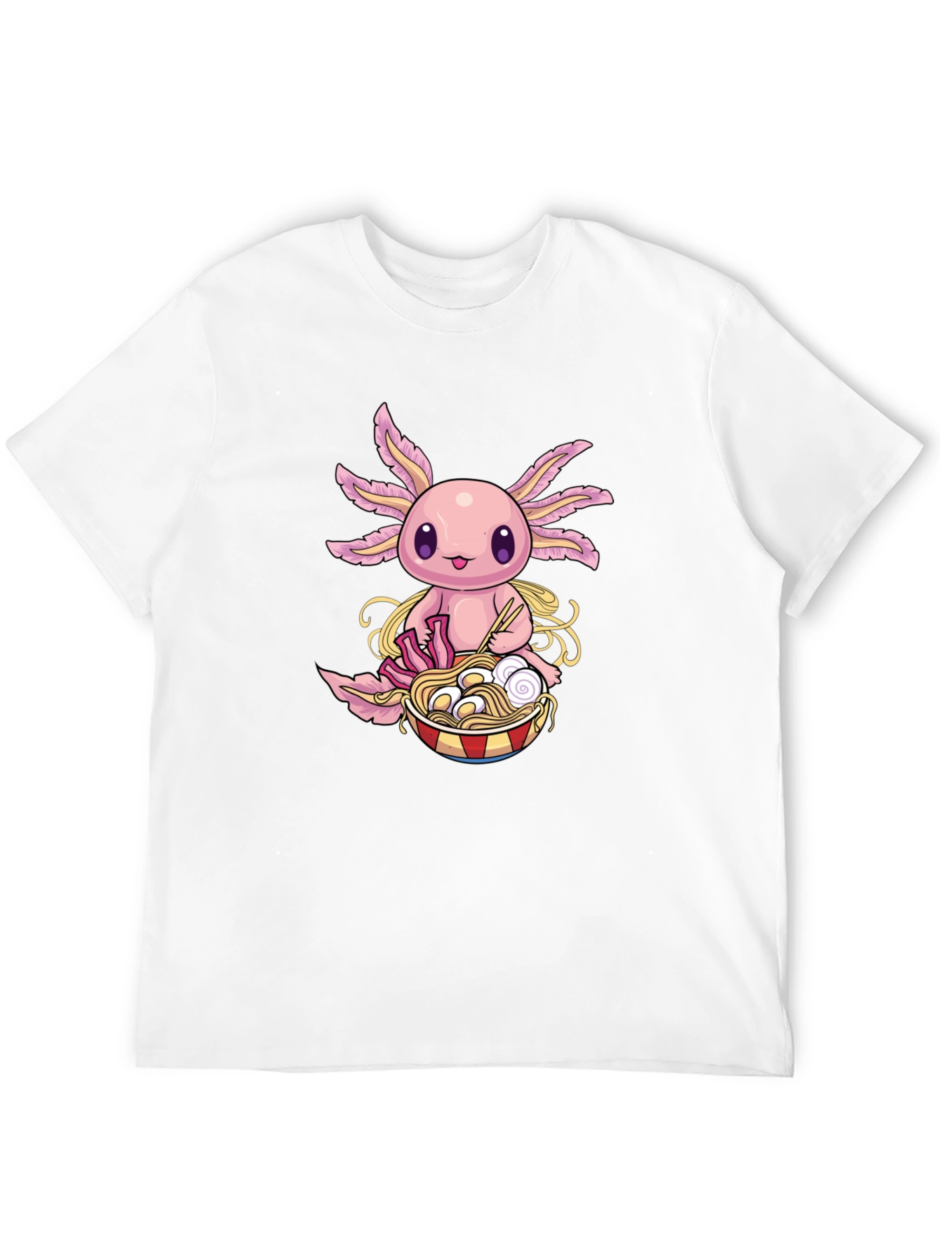 Axolotl Ramen T-Shirt - Cute Kawaii Design