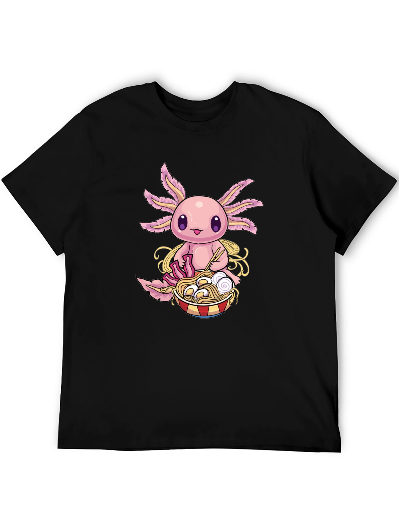 Axolotl Ramen T-Shirt - Cute Kawaii Design