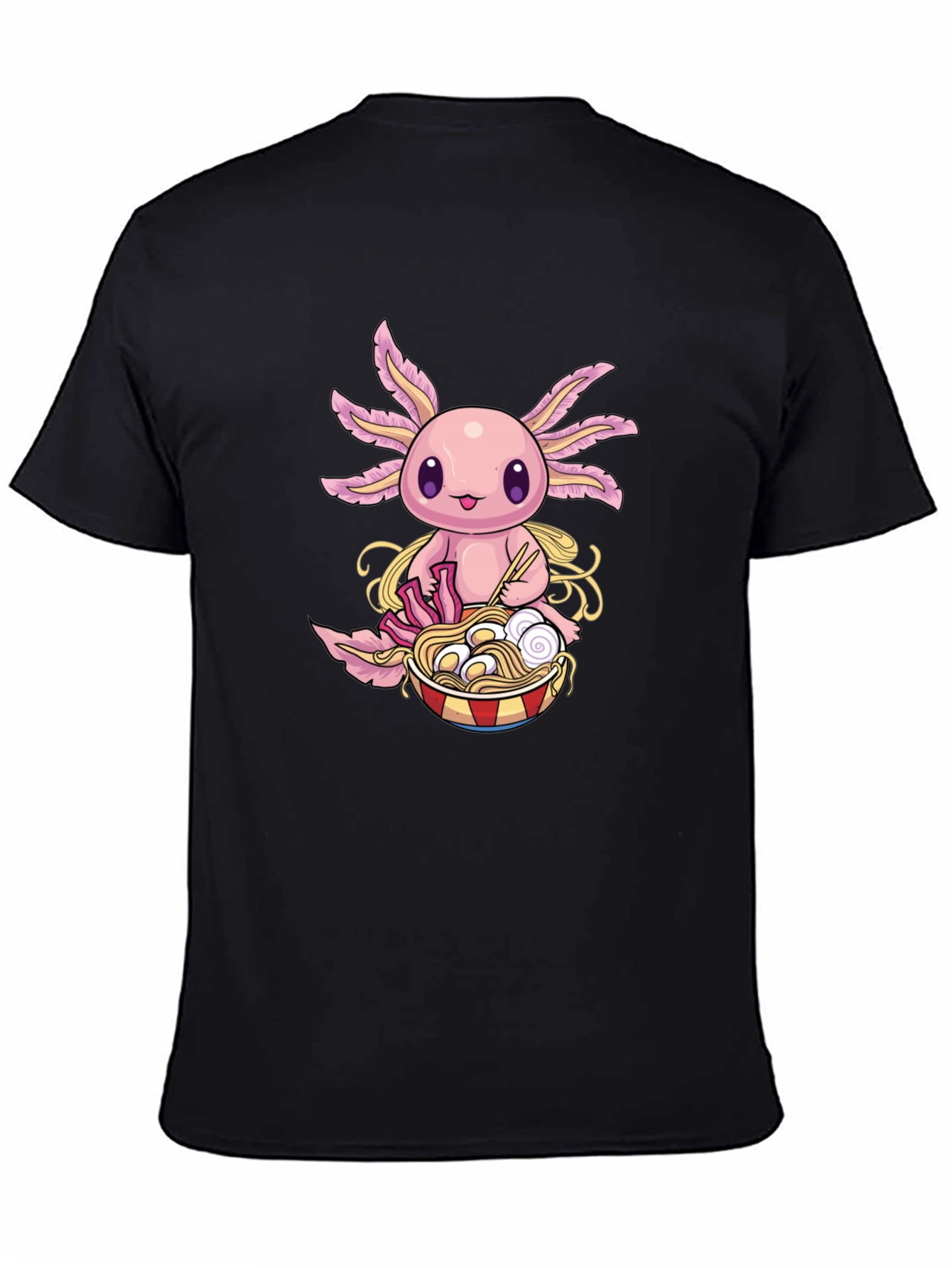 Axolotl Ramen T-Shirt - Cute Kawaii Design