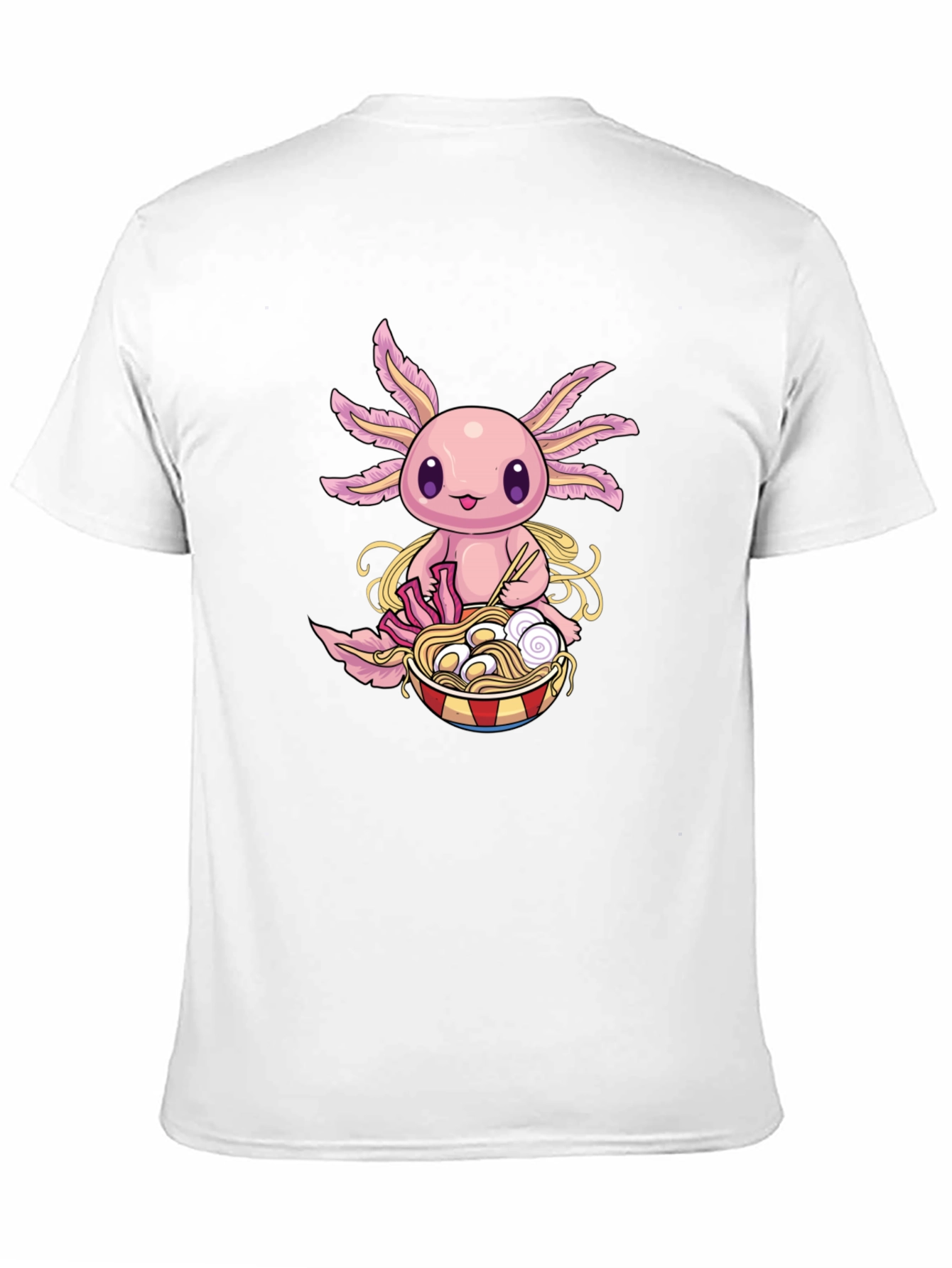 Axolotl Ramen T-Shirt - Cute Kawaii Design