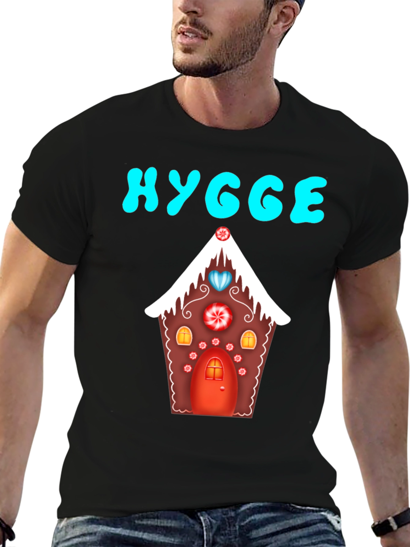 Hygge Gingerbread House Graphic Tee