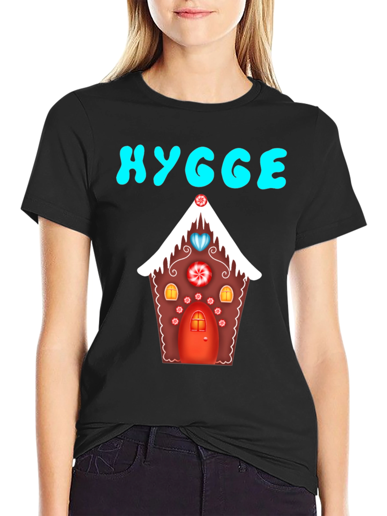 Hygge Gingerbread House Graphic Tee