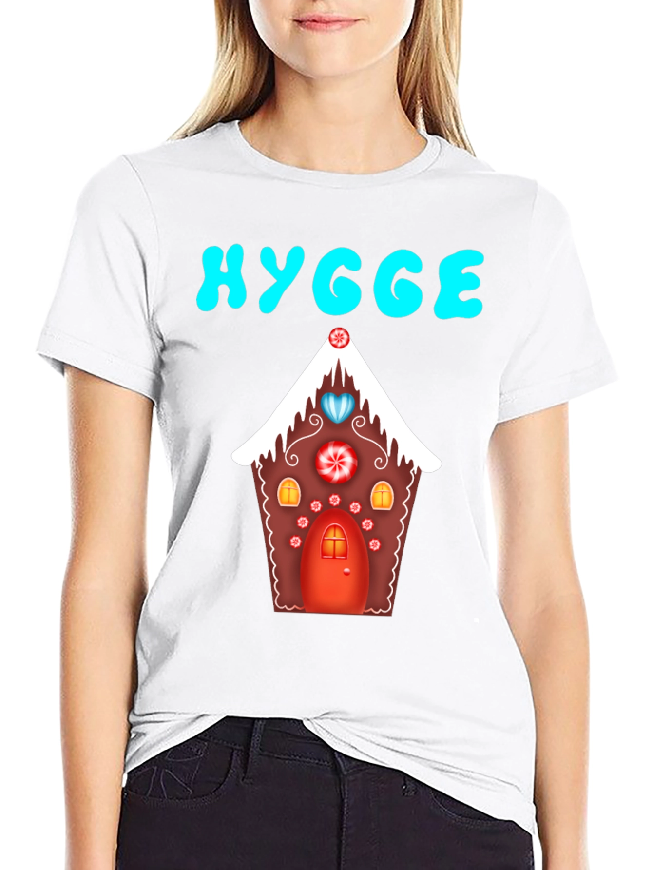 Hygge Gingerbread House Graphic Tee