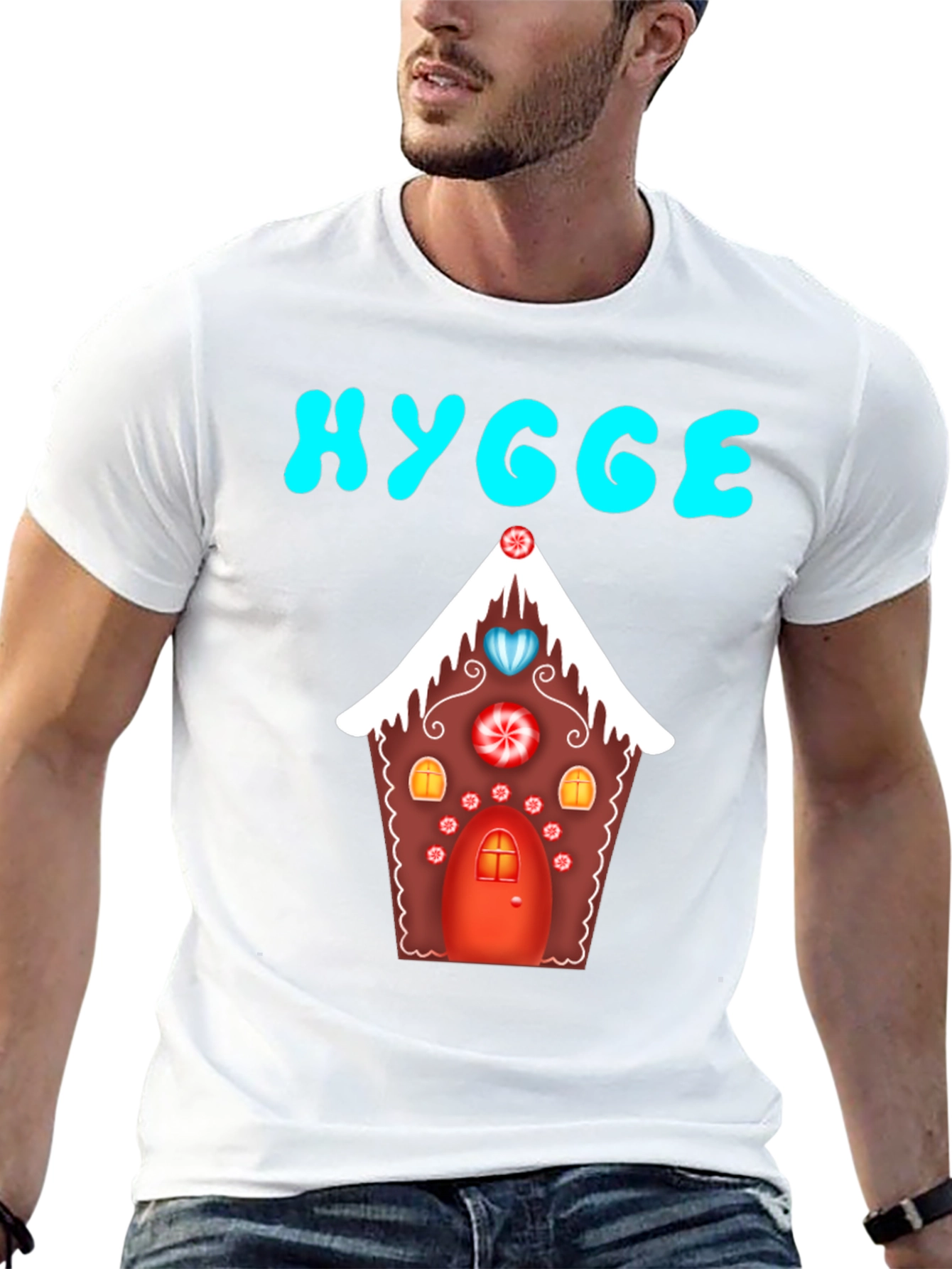 Hygge Gingerbread House Graphic Tee