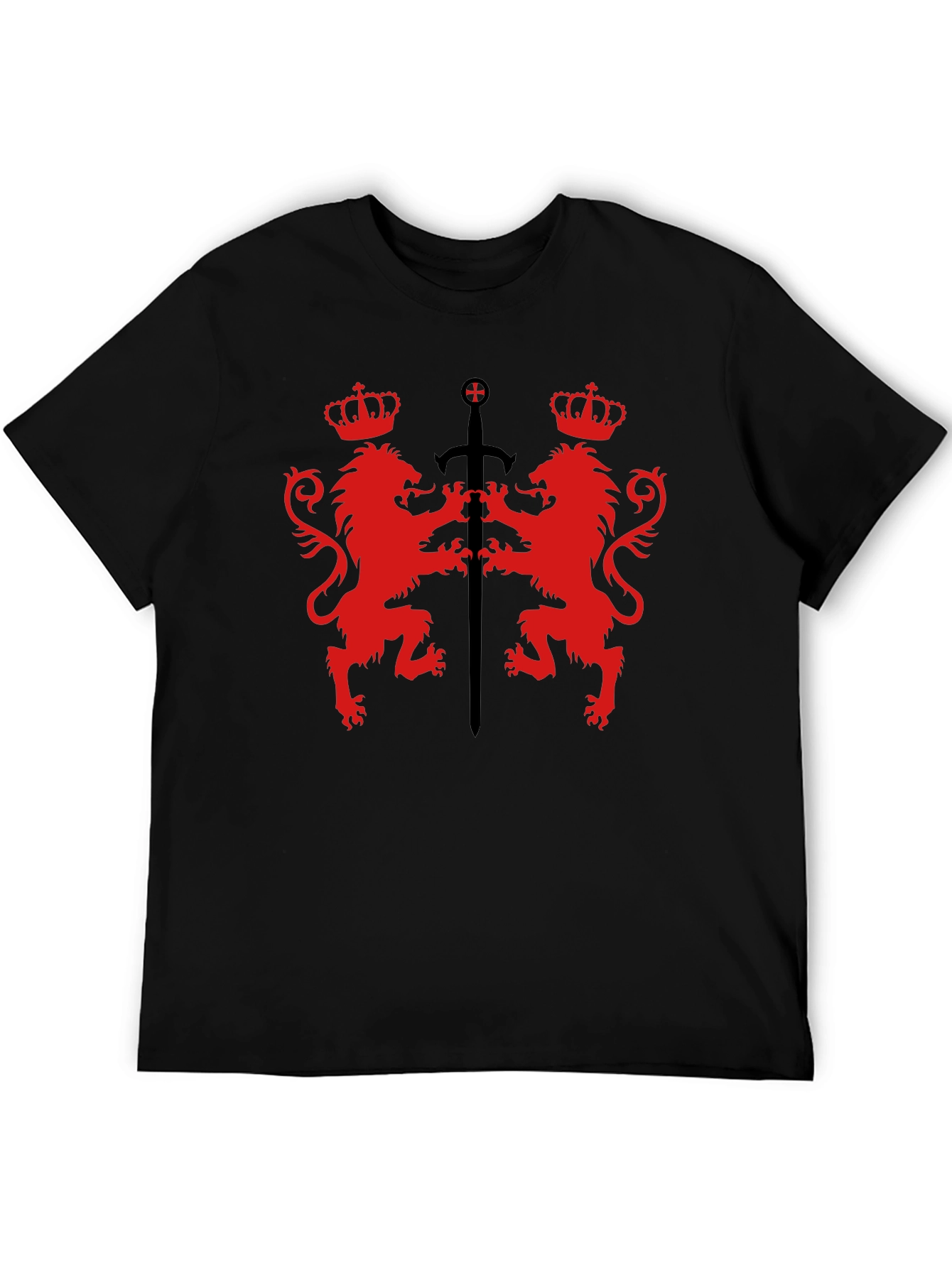 Royal Lions Crest Black T-Shirt