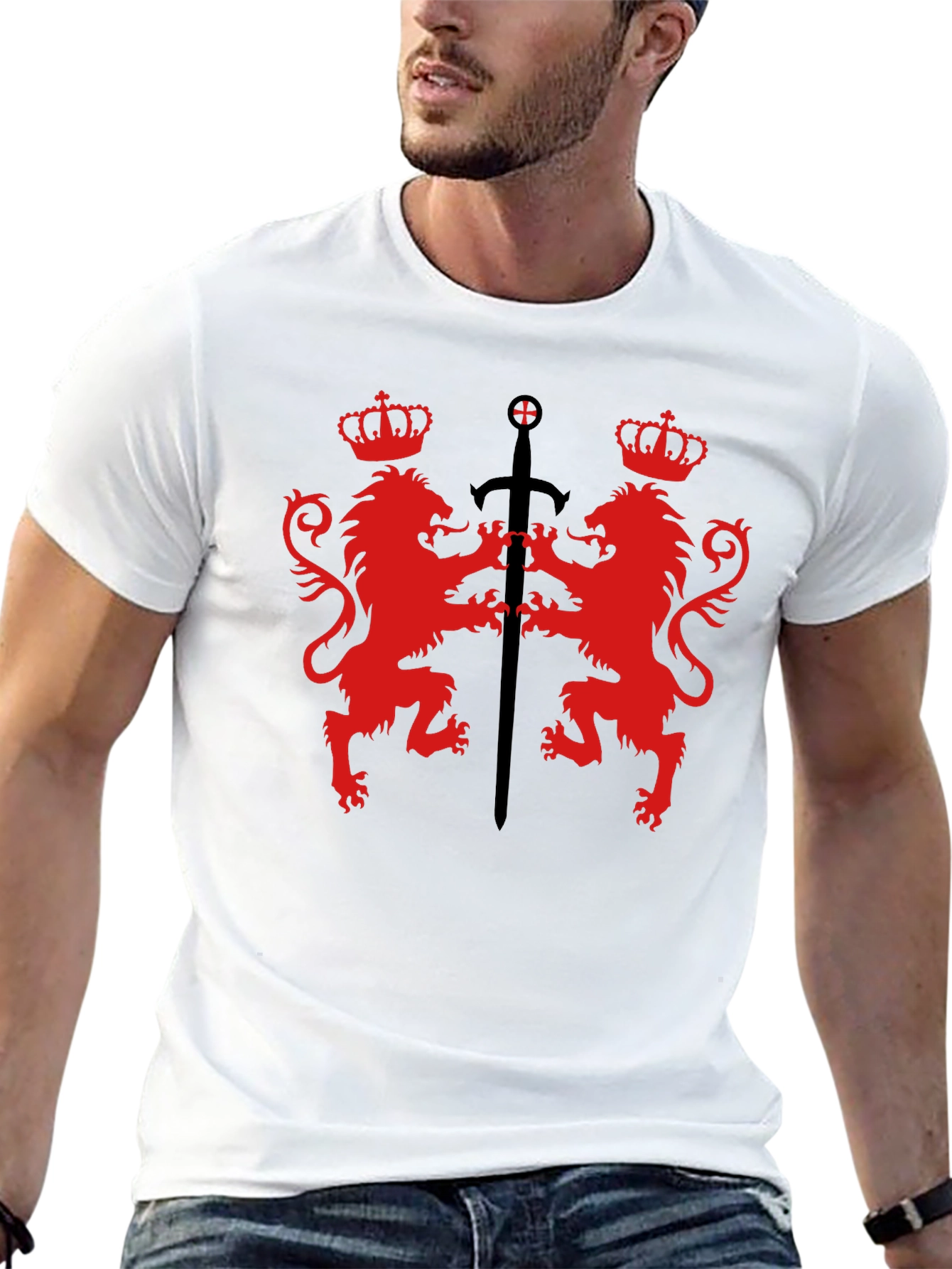 Royal Lions Crest Black T-Shirt