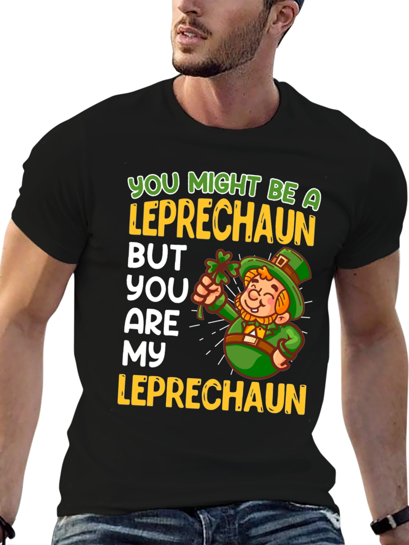 Leprechaun Graphic Tee: St. Patricks Day
