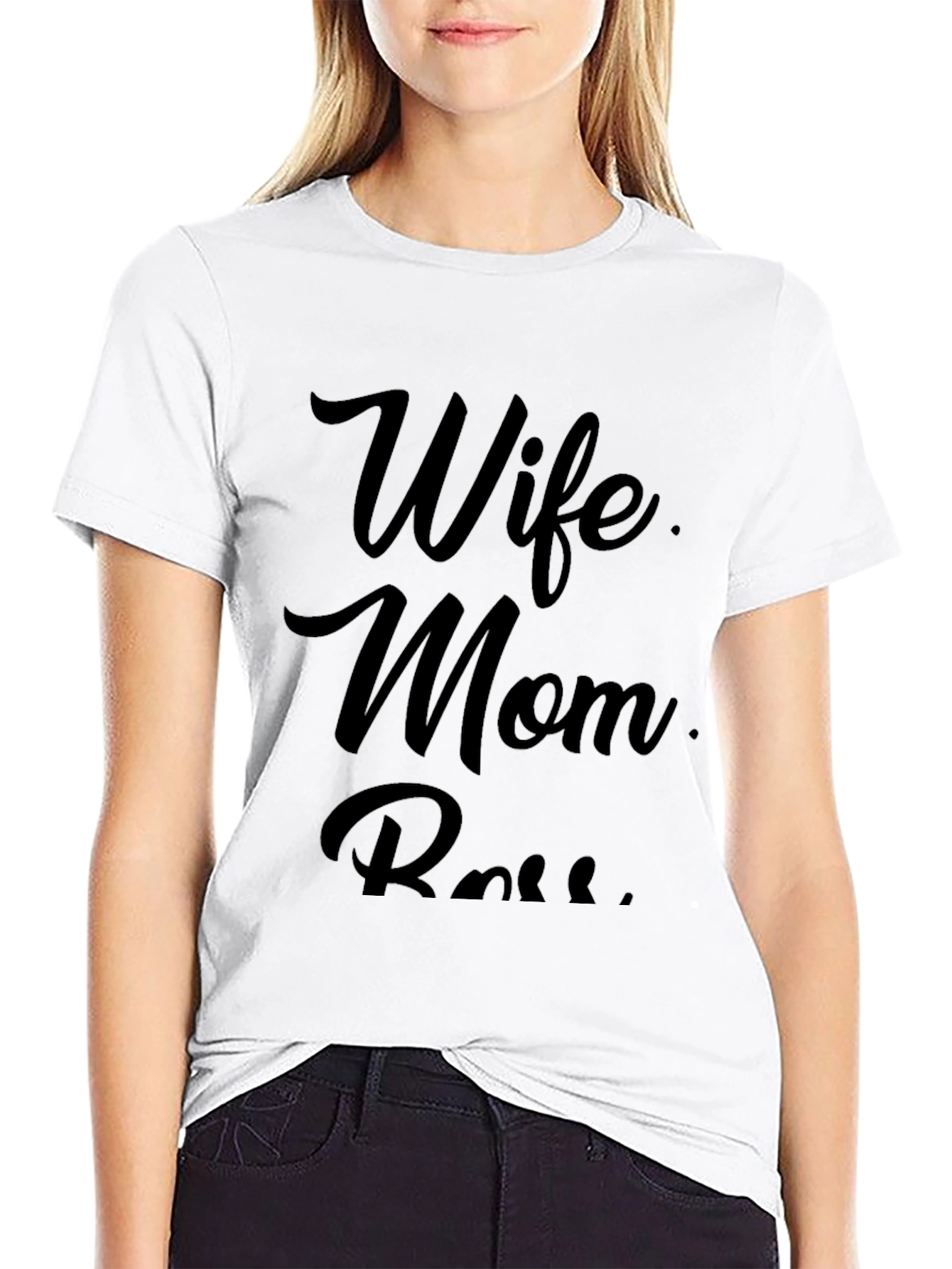 Wife Mom Boss Graphic T-Shirt