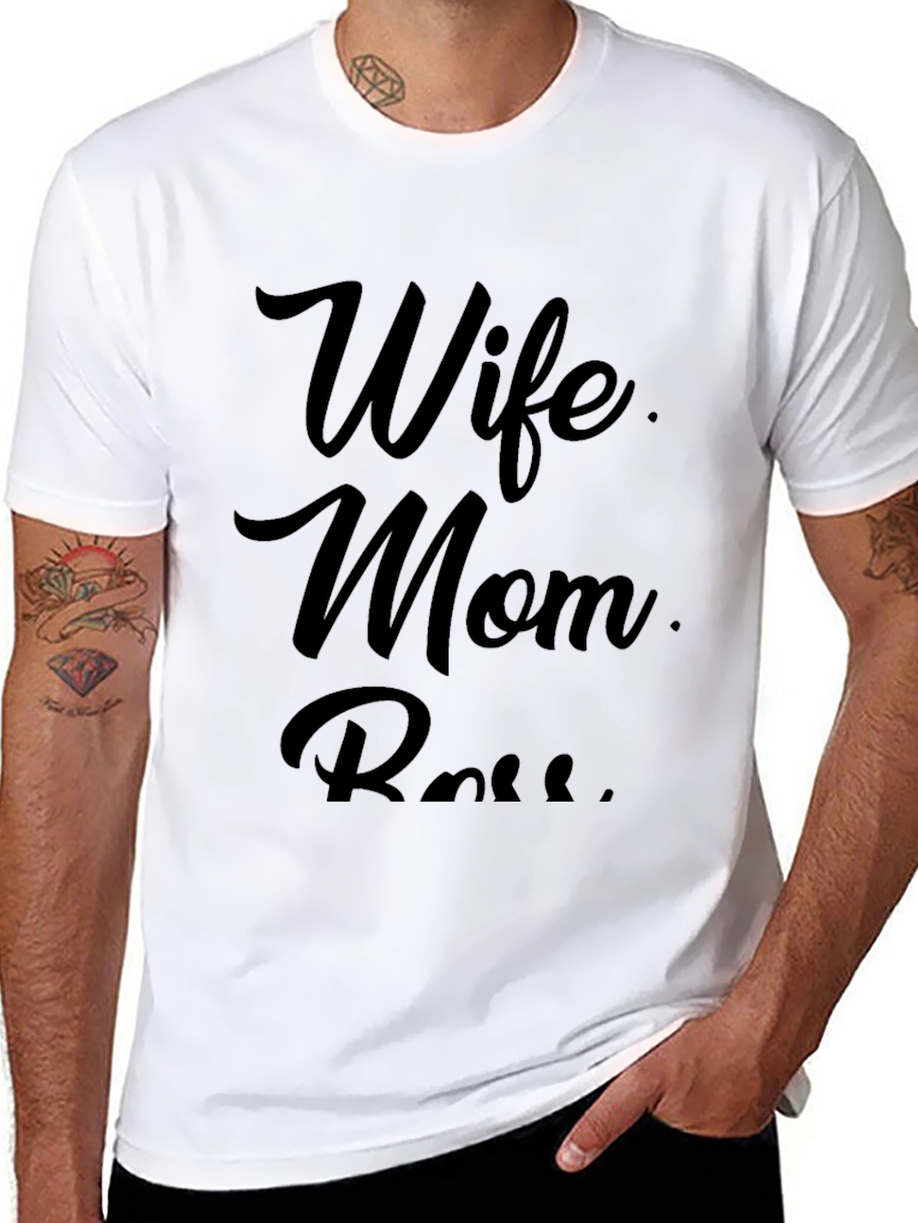 Wife Mom Boss Graphic T-Shirt