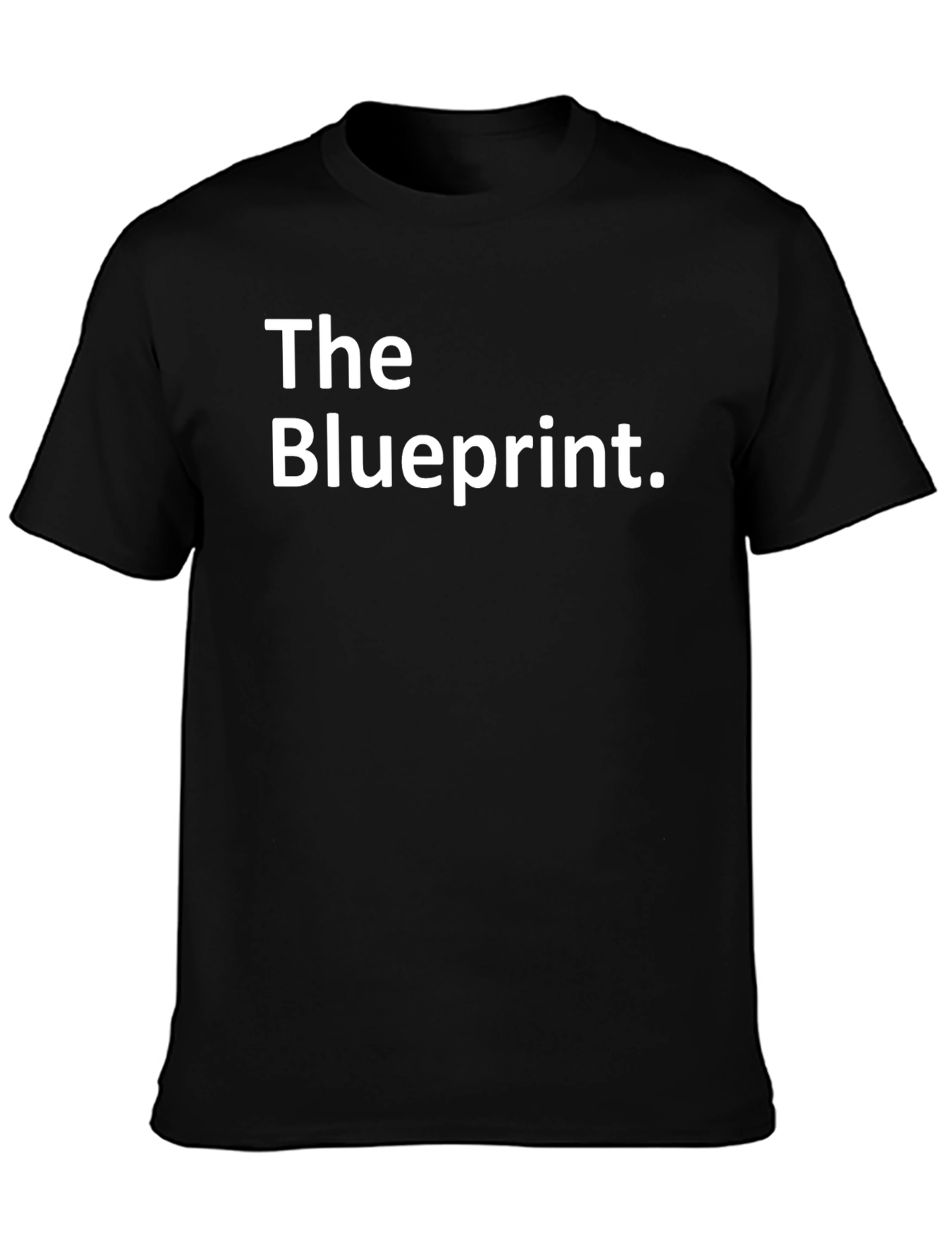 The Blueprint Tee - Stylish Black Graphic T-Shirt