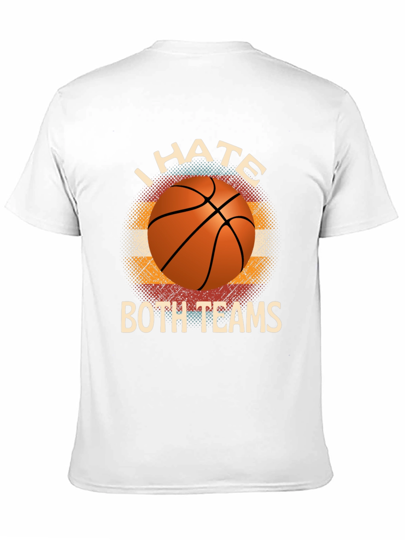 I Hate Both Teams Basketball Graphic T-Shirt