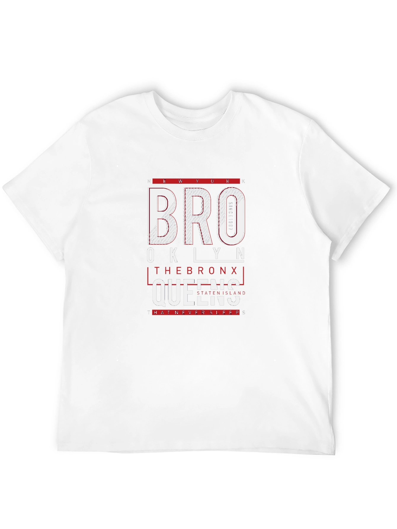 New York City Boroughs Graphic T-Shirt