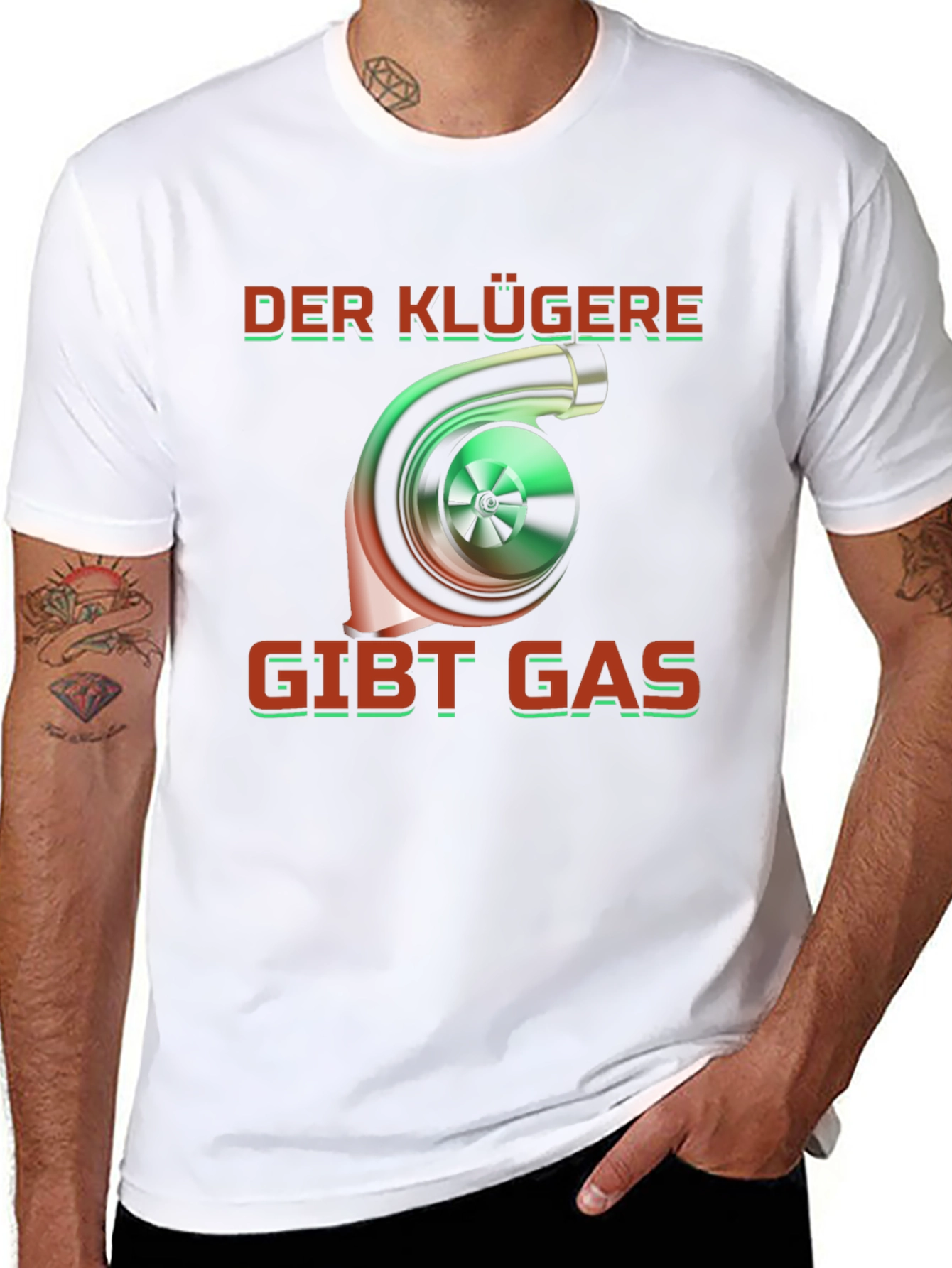 Der Klügere Gibt Gas T-Shirt Turbo Car Enthusiast