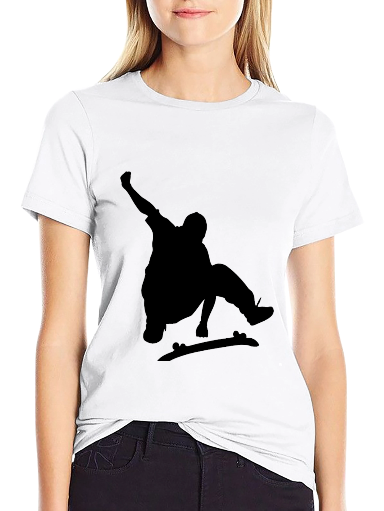 Skater Graphic Black T-Shirt