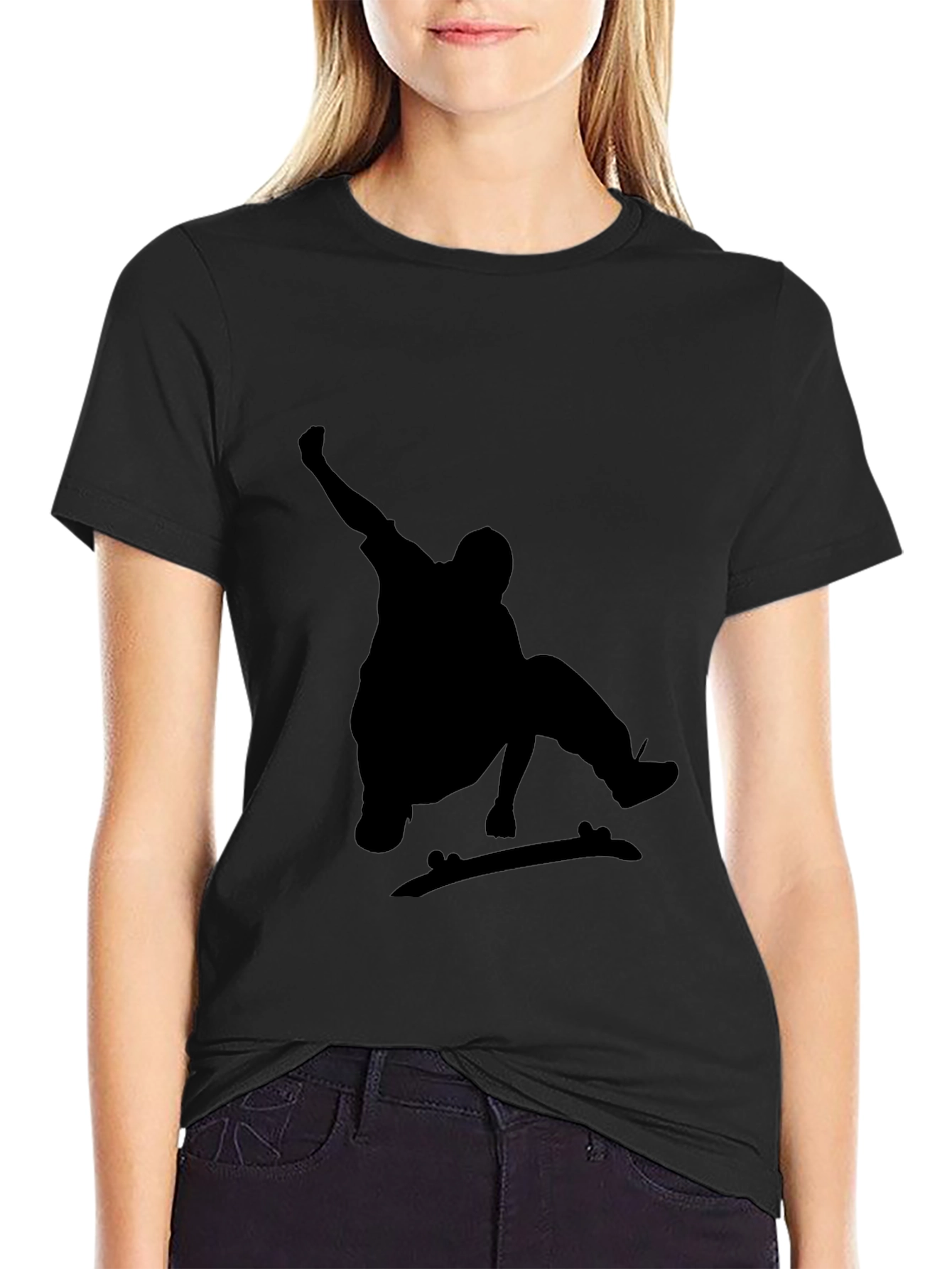Skater Graphic Black T-Shirt