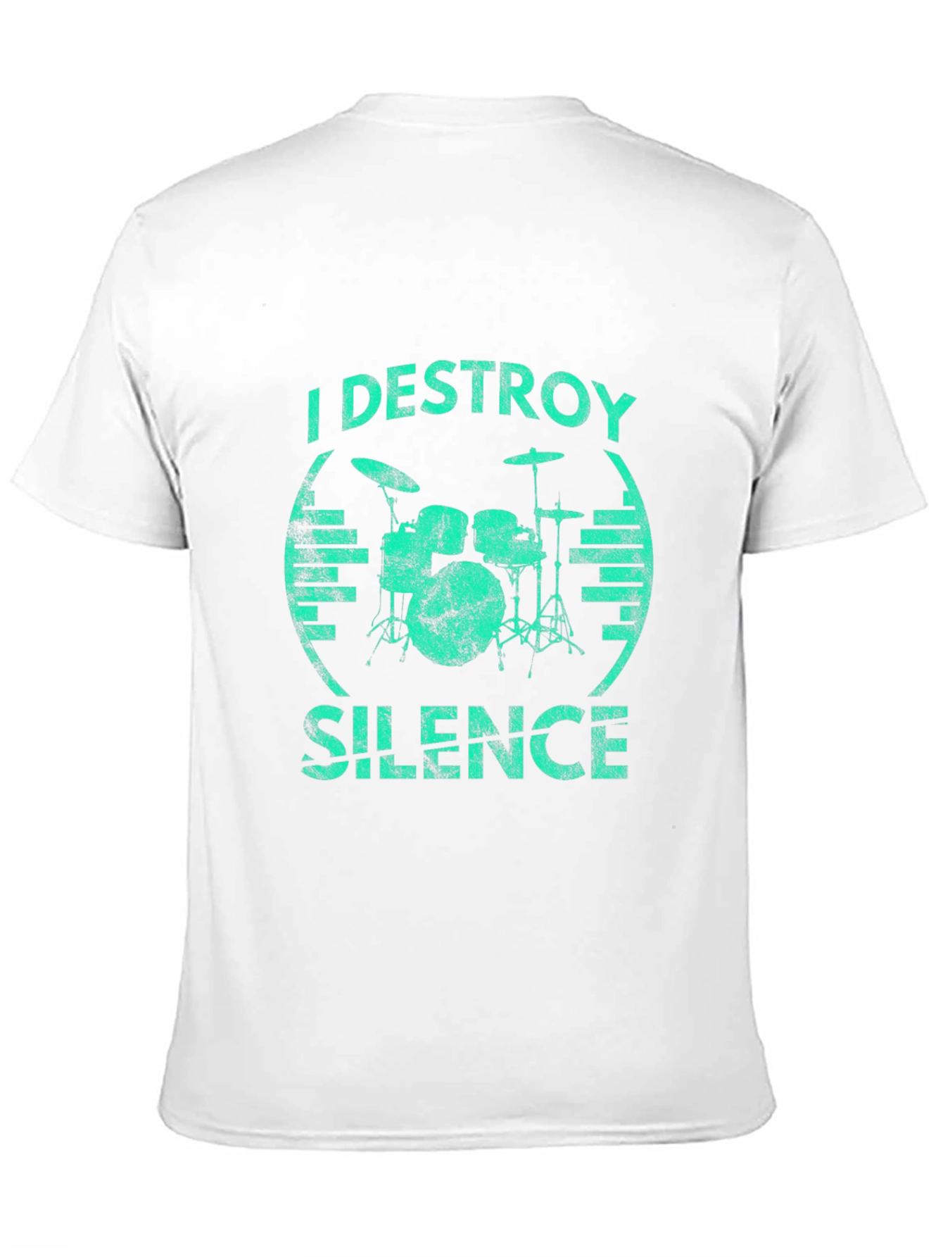 I Destroy Silence Drummer T-Shirt - Black