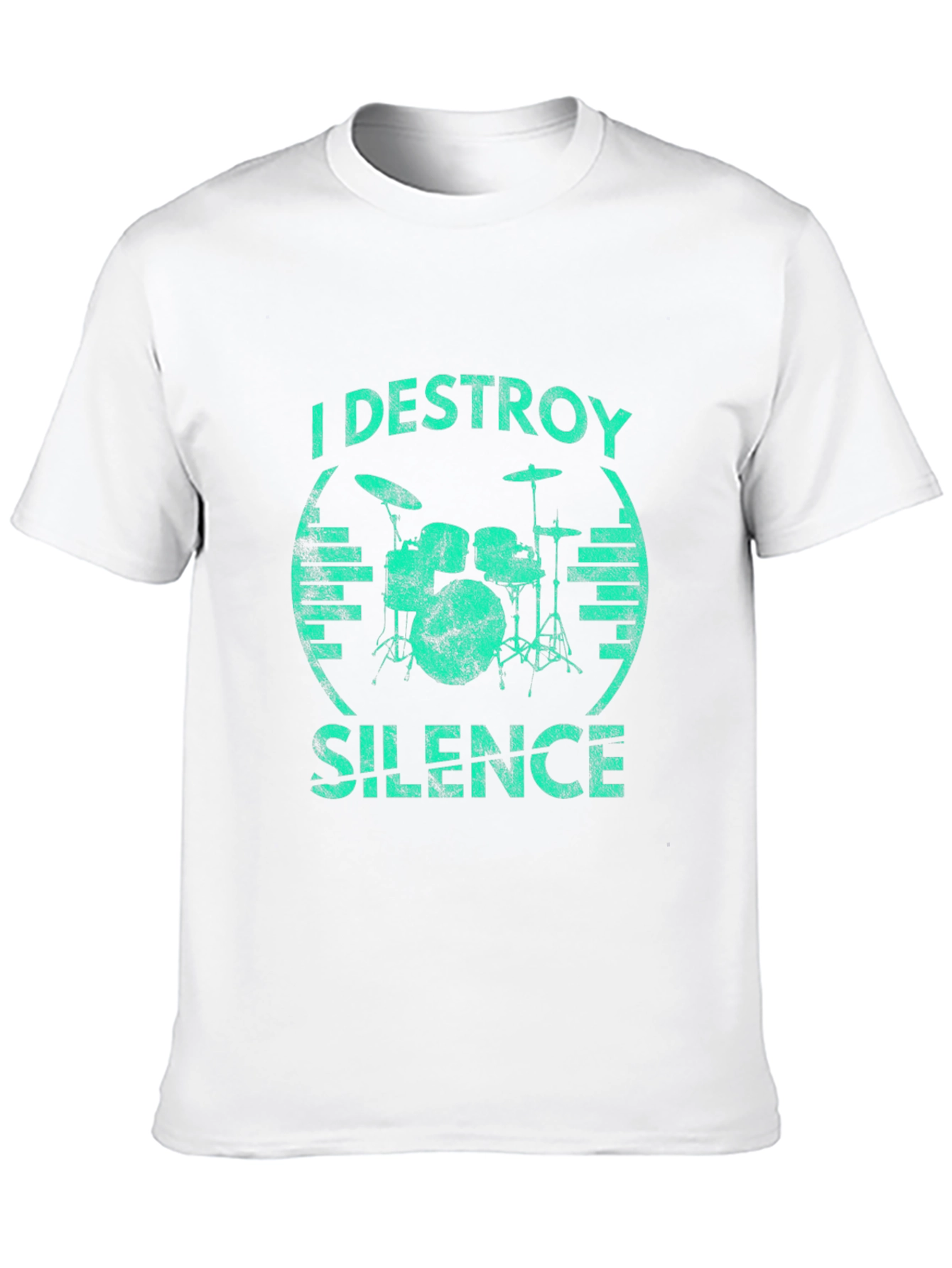 I Destroy Silence Drummer T-Shirt - Black