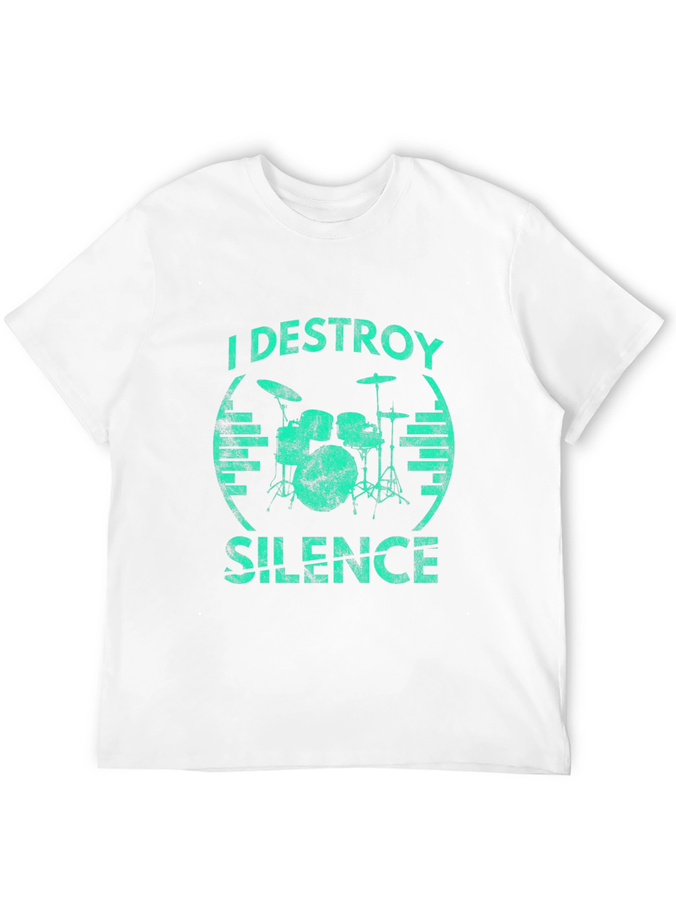 I Destroy Silence Drummer T-Shirt - Black