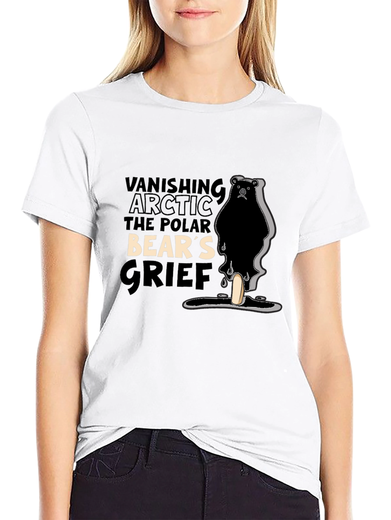 Vanishing Arctic Polar Bears Grief T-Shirt