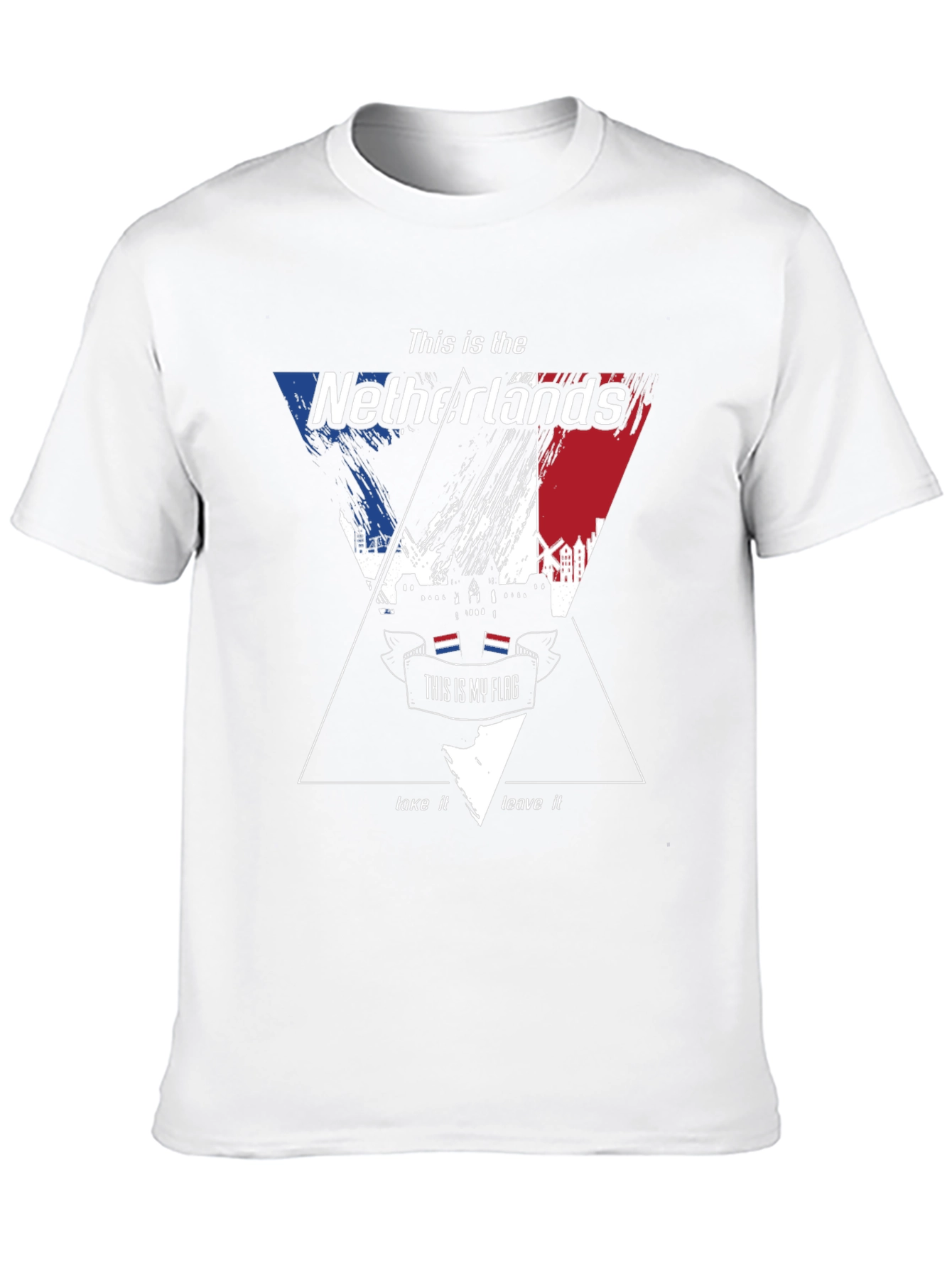 Netherlands Flag Graphic T-Shirt - Unique Design