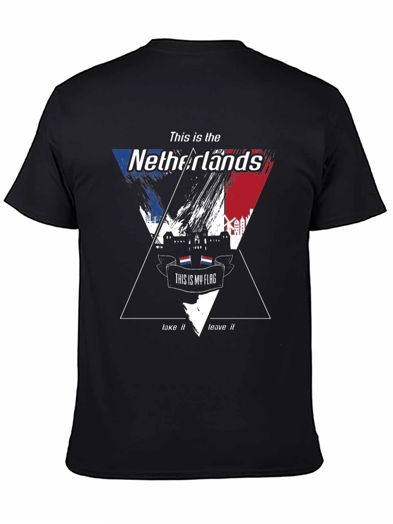 Netherlands Flag Graphic T-Shirt - Unique Design