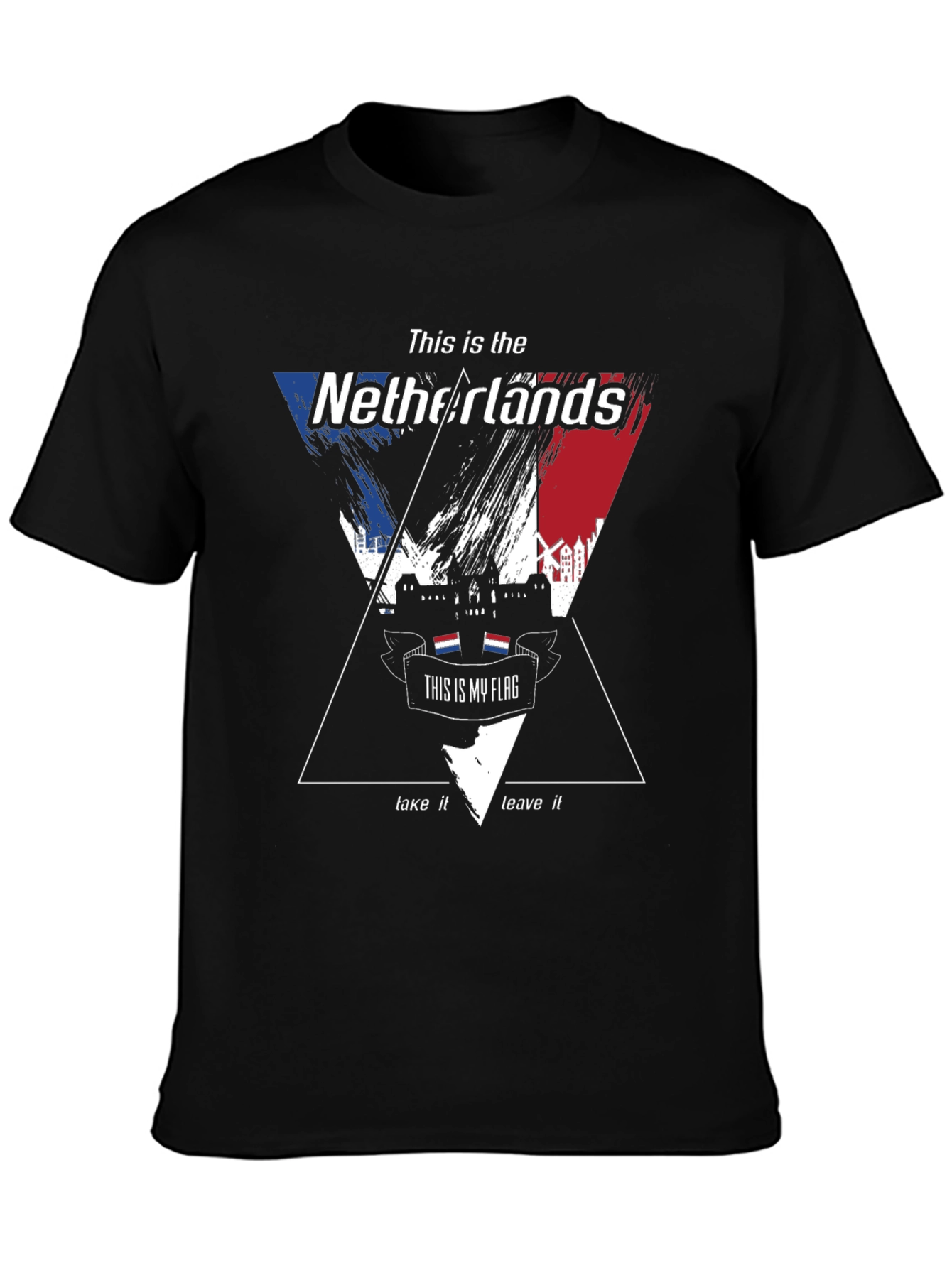 Netherlands Flag Graphic T-Shirt - Unique Design