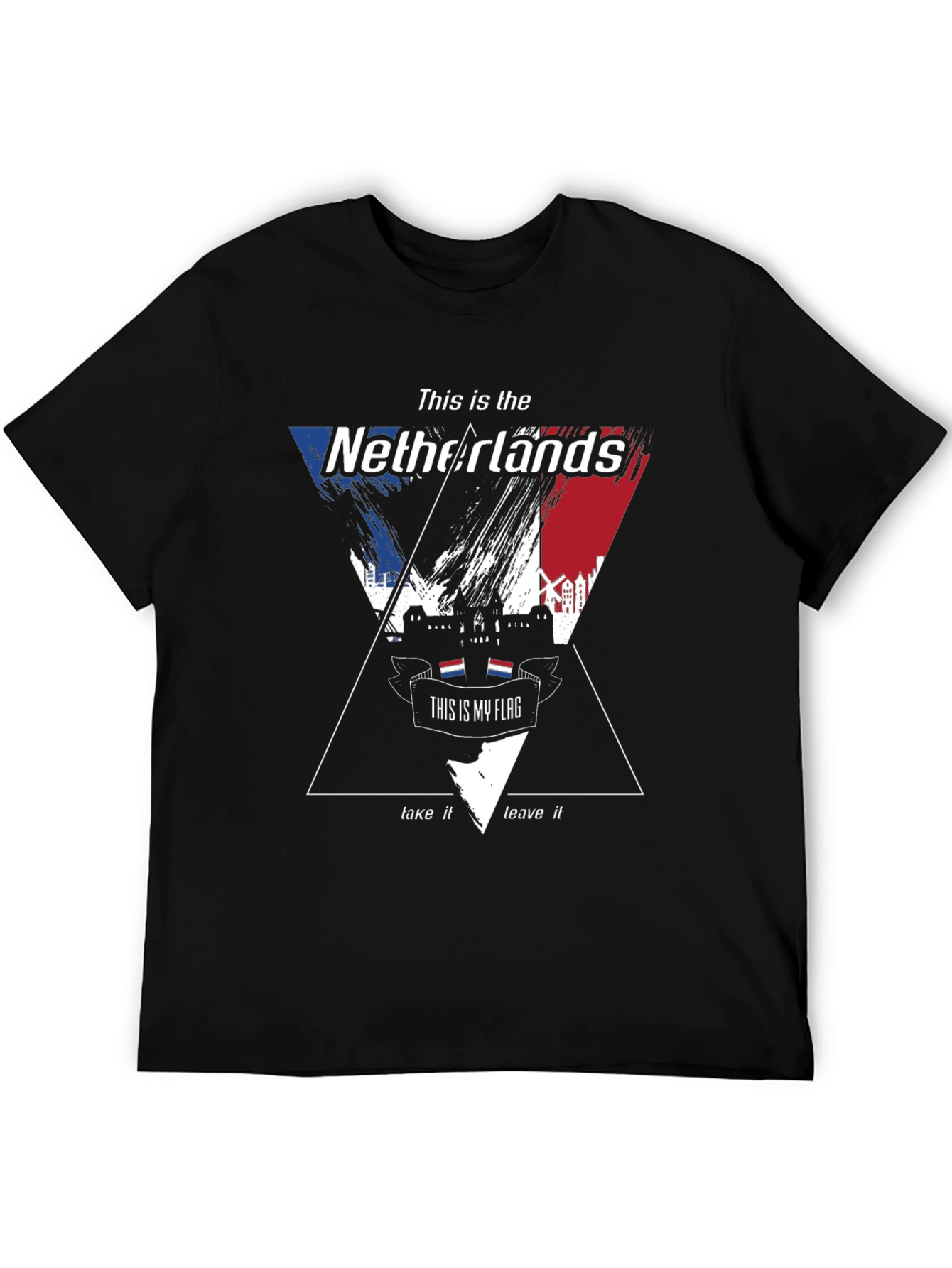 Netherlands Flag Graphic T-Shirt - Unique Design